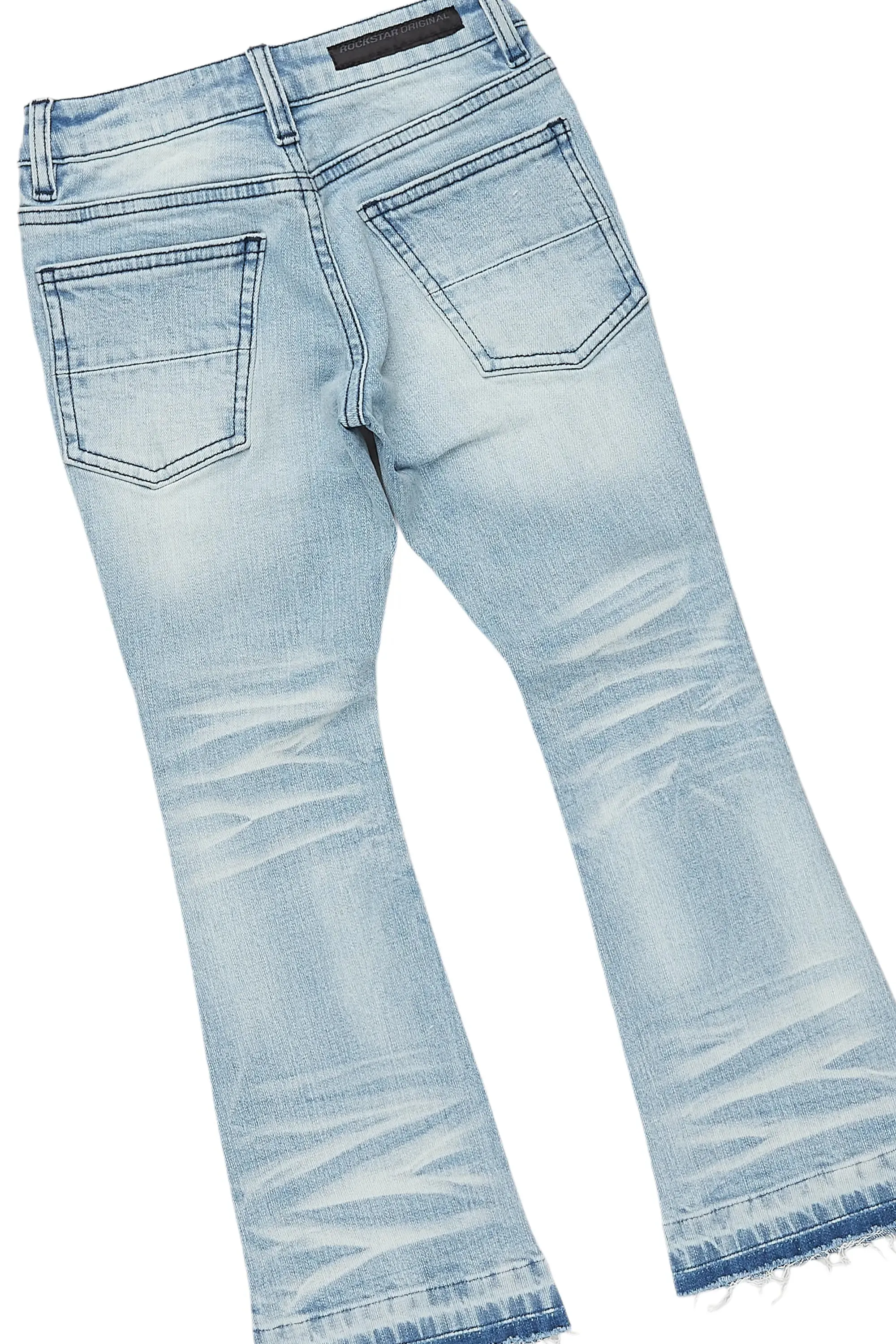 Boys Bubble Vintage Navy Hoodie/Stack Flare Jean Set sold by Rockstar Original product image thumbnail 4