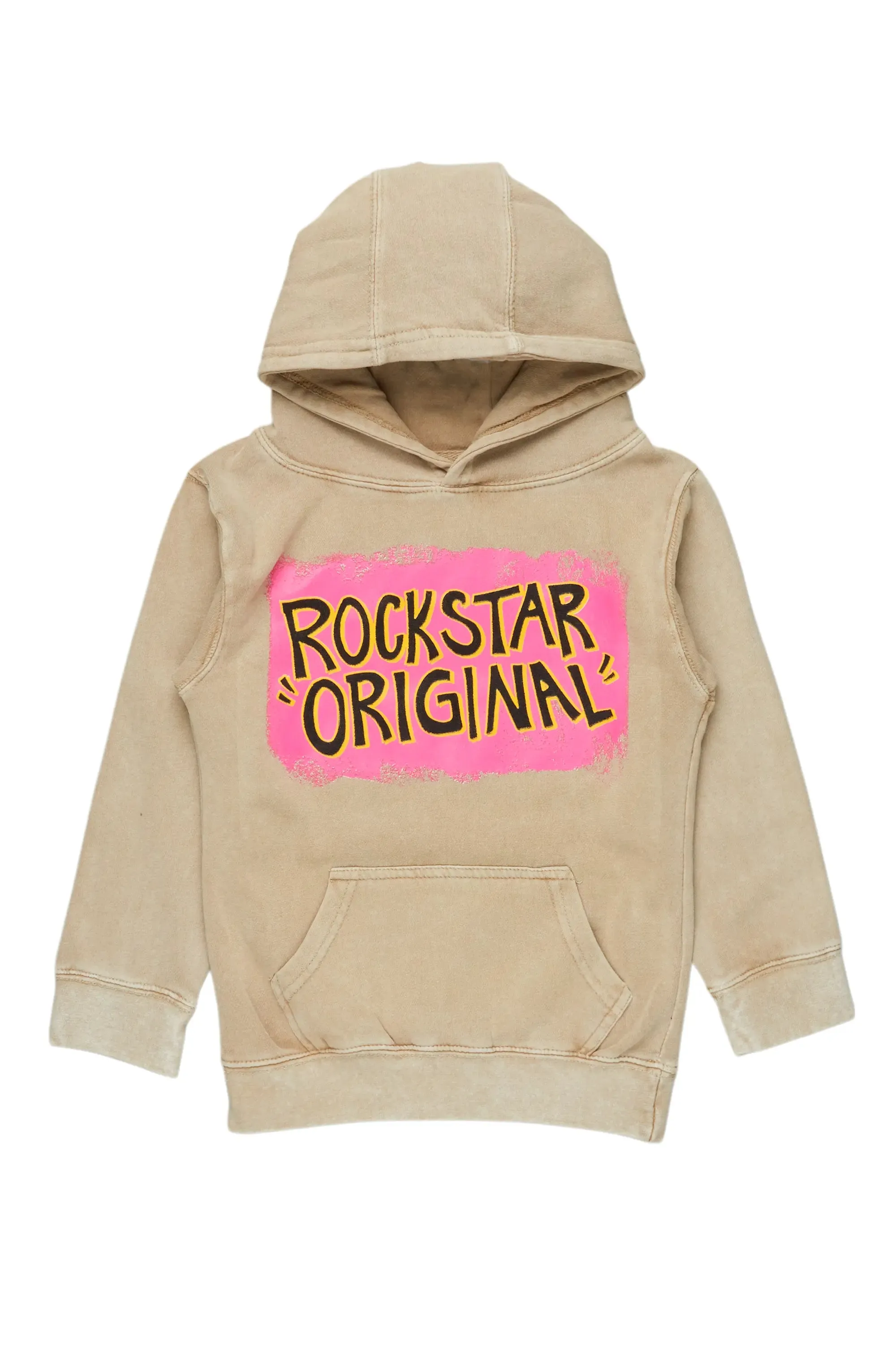 Girls Briellle Vintage Beige Graphic Hoodie sold by Rockstar Original