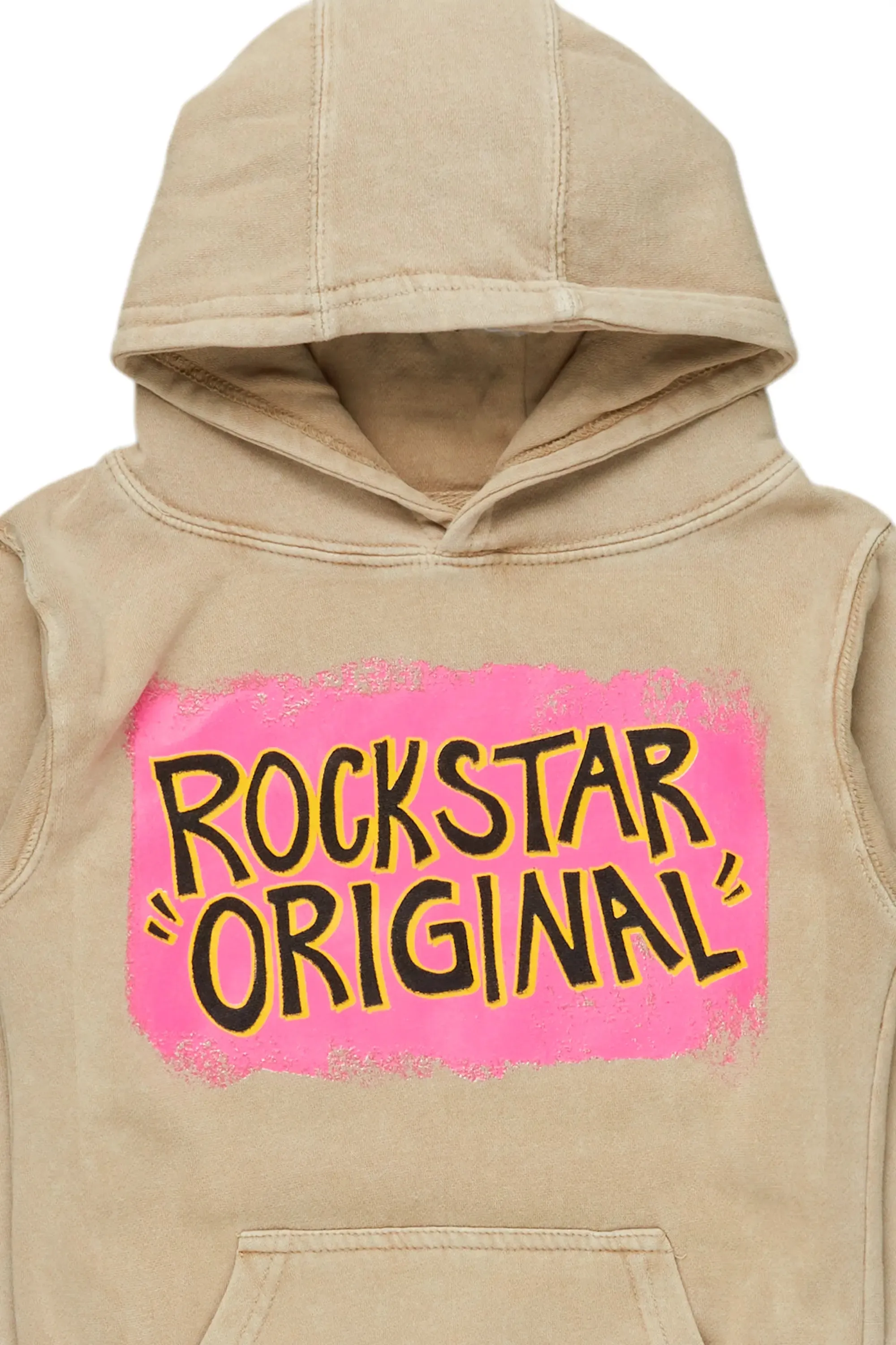 Girls Briellle Vintage Beige Graphic Hoodie sold by Rockstar Original product image thumbnail 2