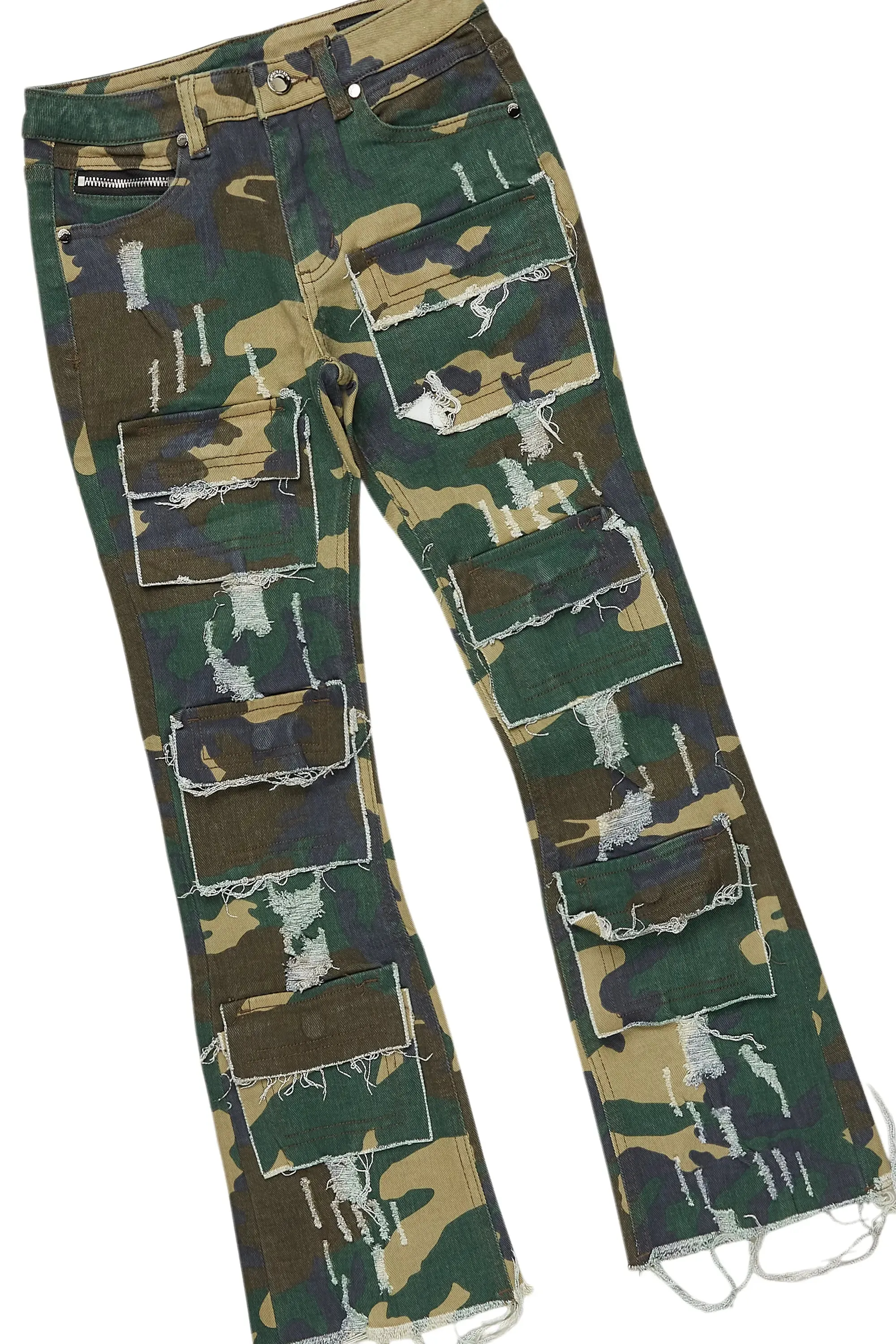 Boys Augustus Vintage Black Hoodie/Stacked Flare Jean Set sold by Rockstar Original product image thumbnail 3