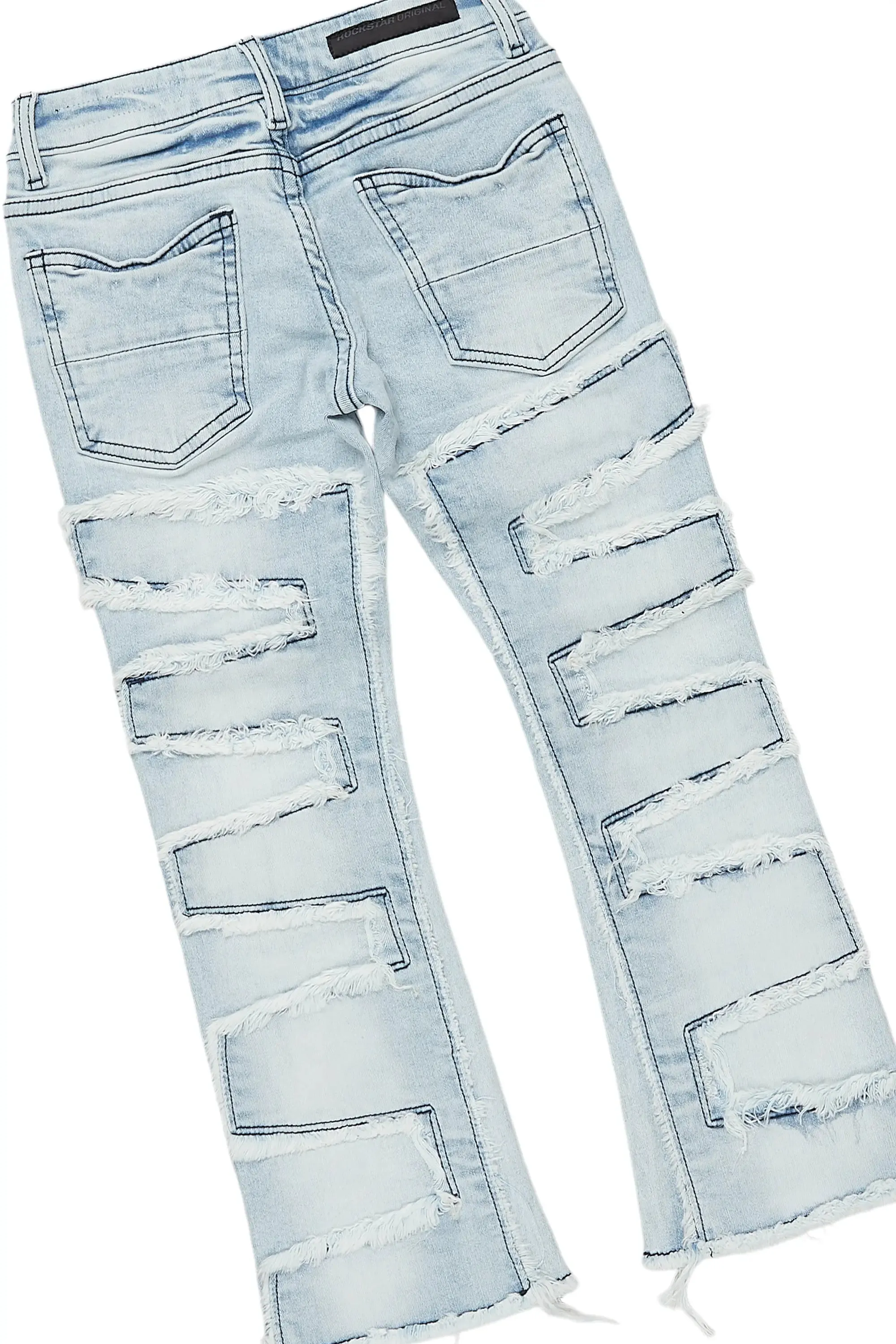 Boys Aiden Red Hoodie/Stacked Flare Jean Set sold by Rockstar Original product image thumbnail 5