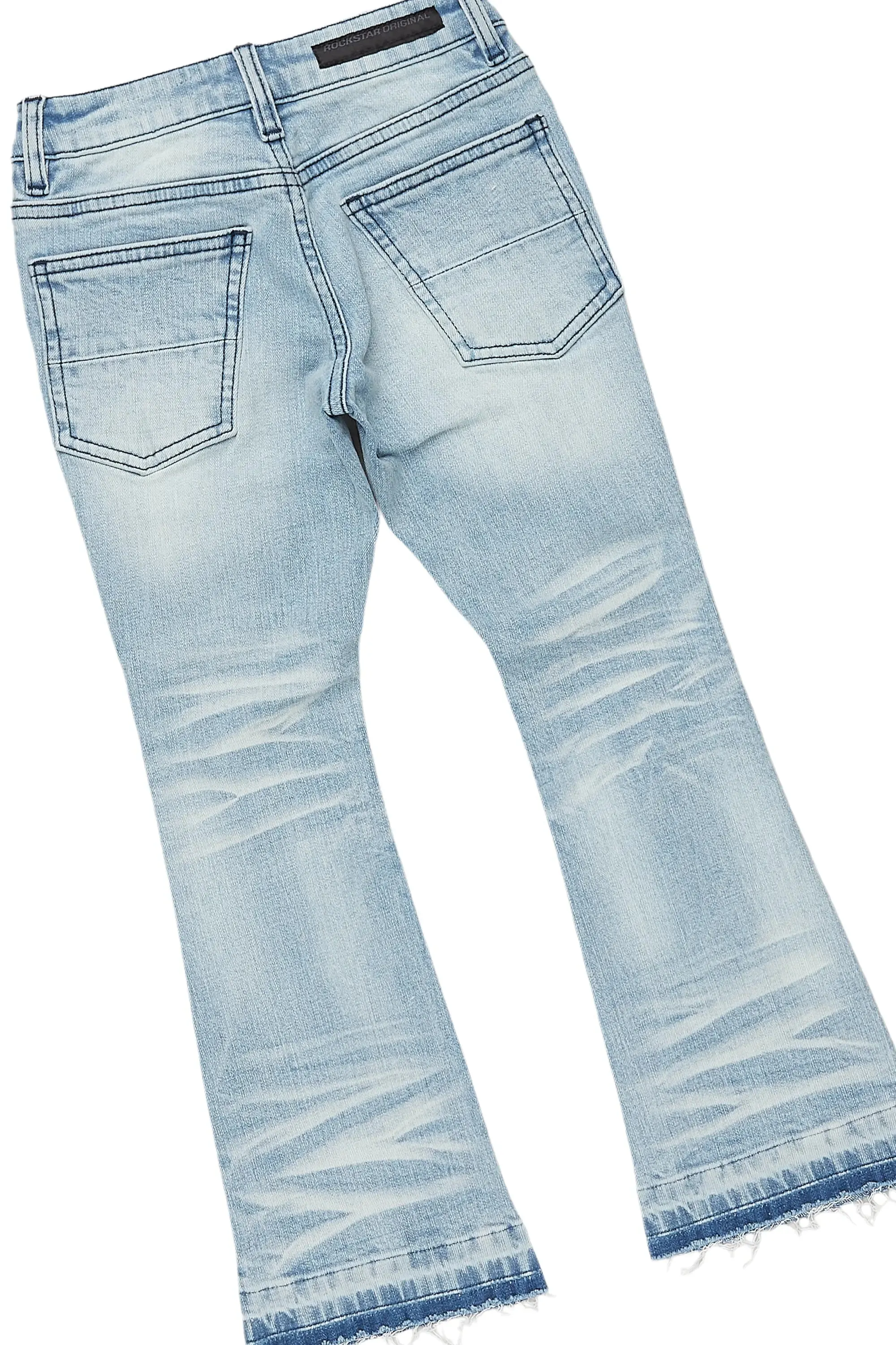 Boys Jaylen Grey Hoodie/Stacked Flare Jean Set sold by Rockstar Original product image thumbnail 4