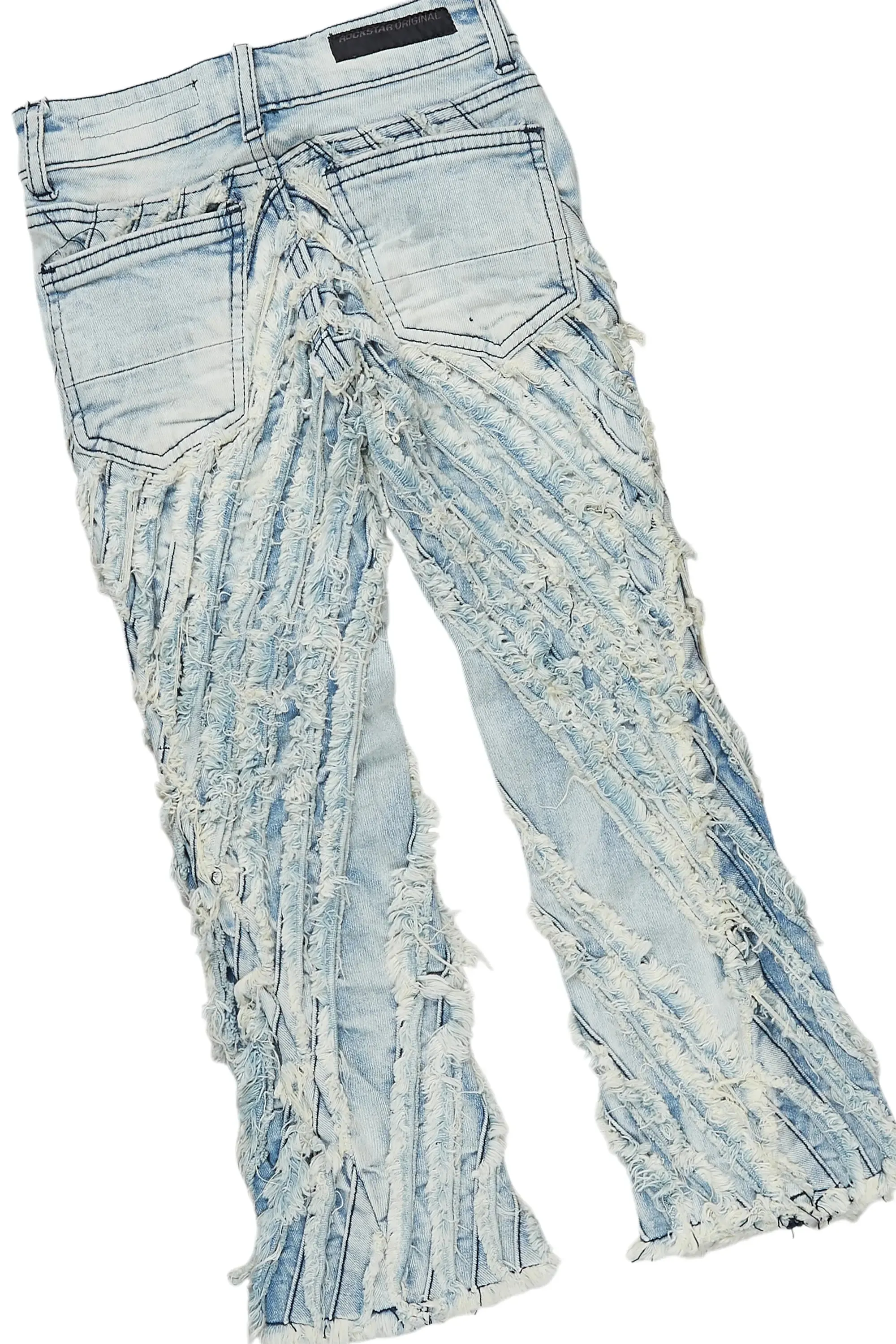 Boys Nebo Blue Hoodie/Stacked Flare Jean Set sold by Rockstar Original product image thumbnail 4