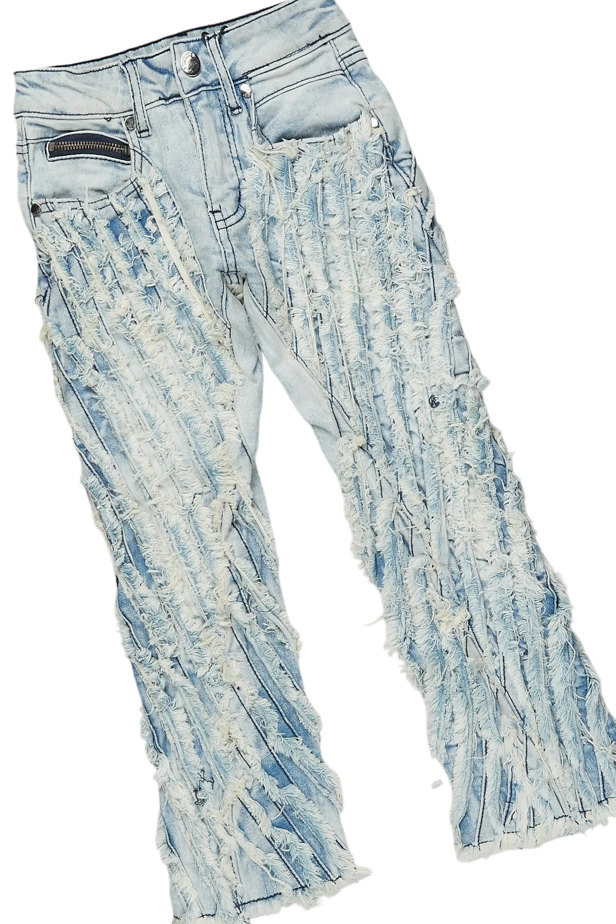 Boys Nebo Blue Hoodie/Stacked Flare Jean Set sold by Rockstar Original product image thumbnail 3