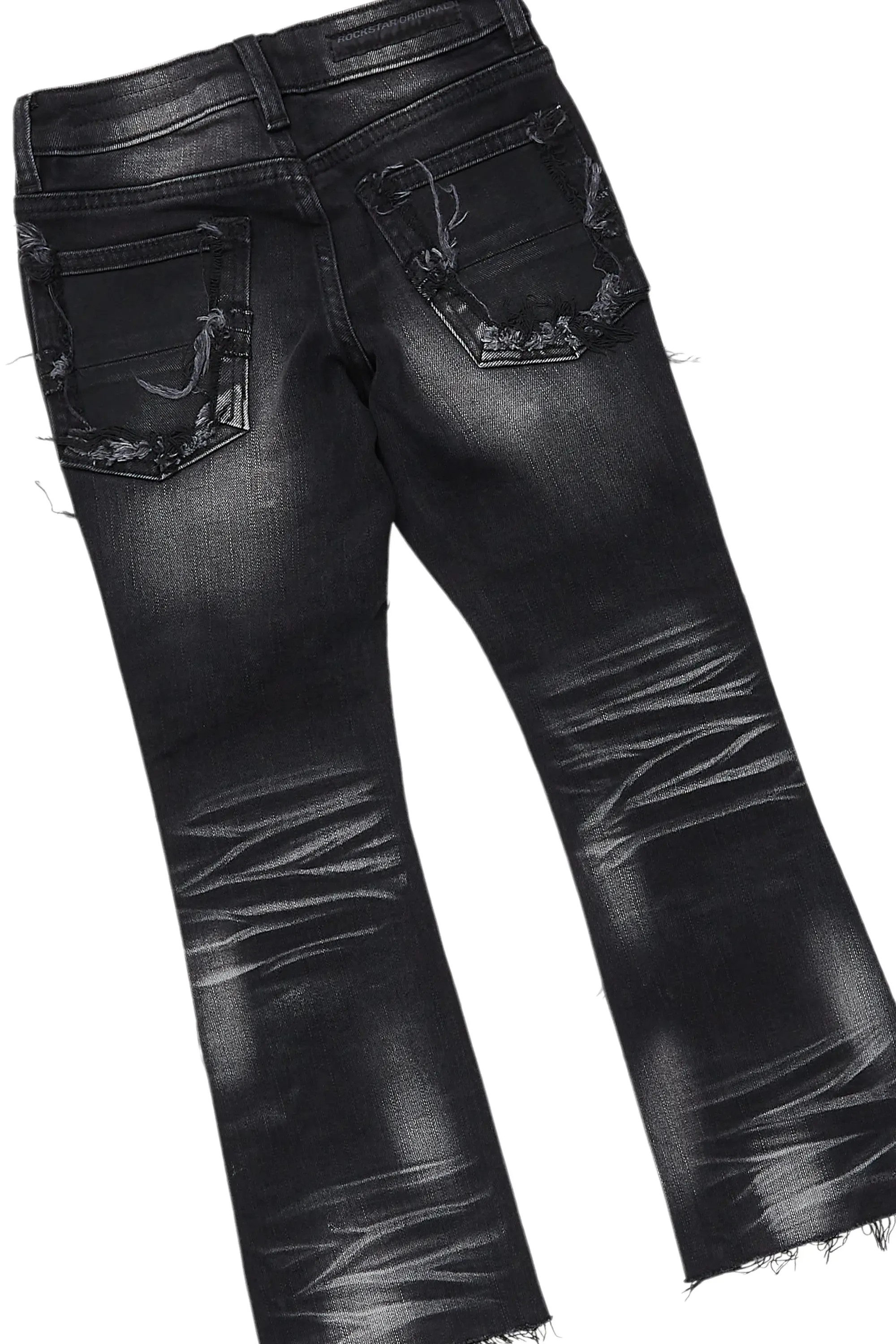 Boys Member Red/Black Hoodie/Stacked Flare Jean Set sold by Rockstar Original product image thumbnail 4