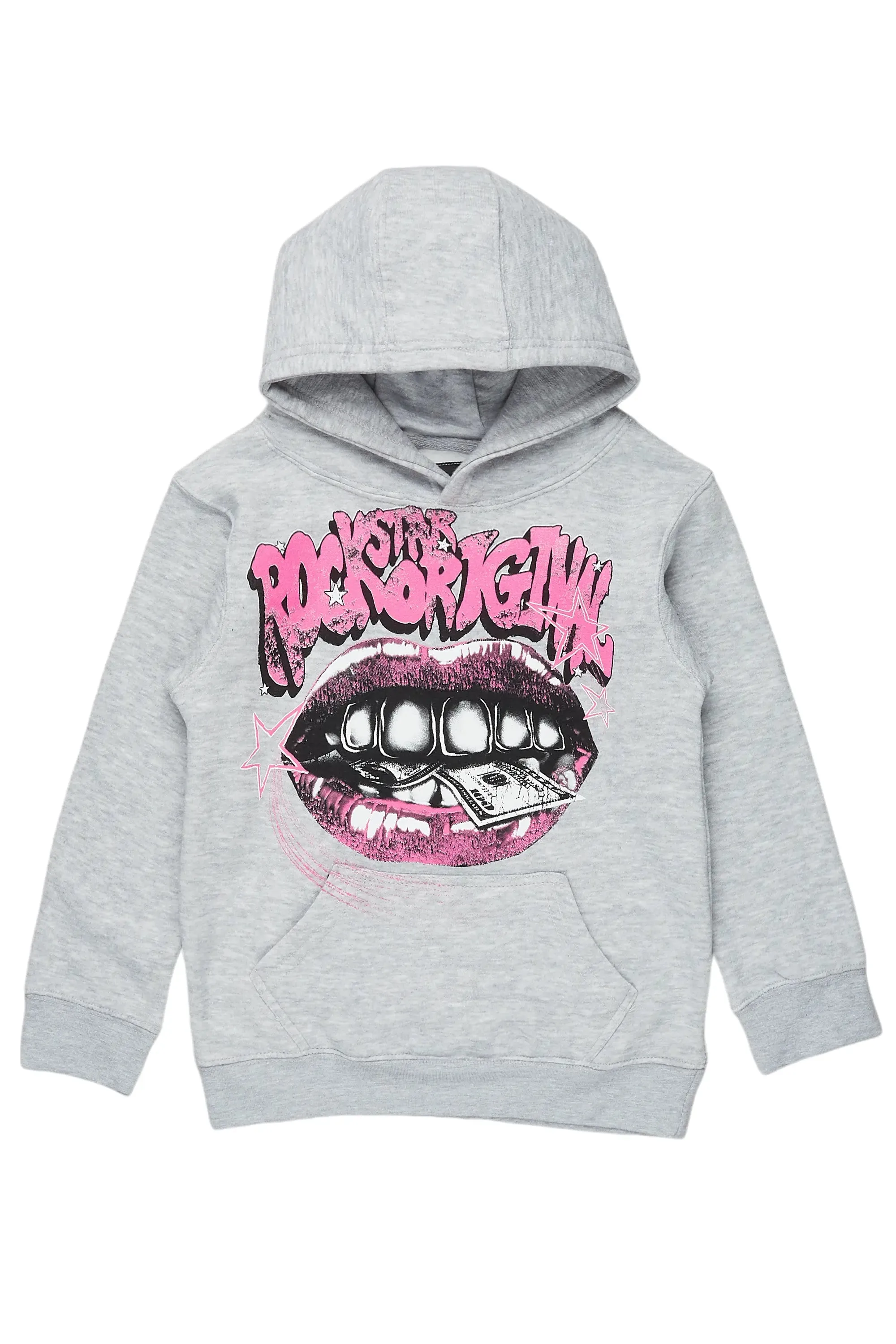 Girls Rosie Grey Graphic Hoodie sold by Rockstar Original