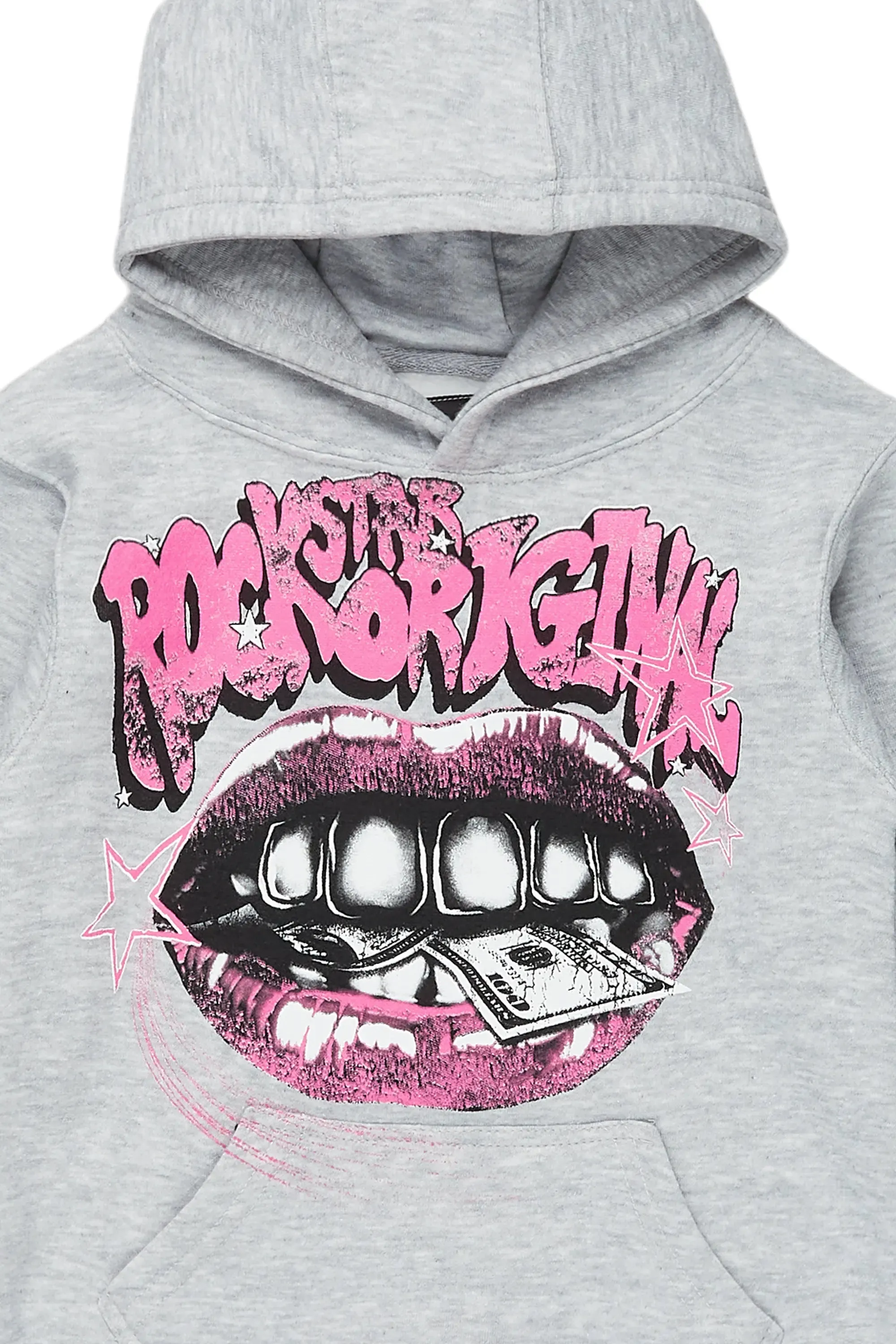Girls Rosie Grey Graphic Hoodie sold by Rockstar Original product image thumbnail 2