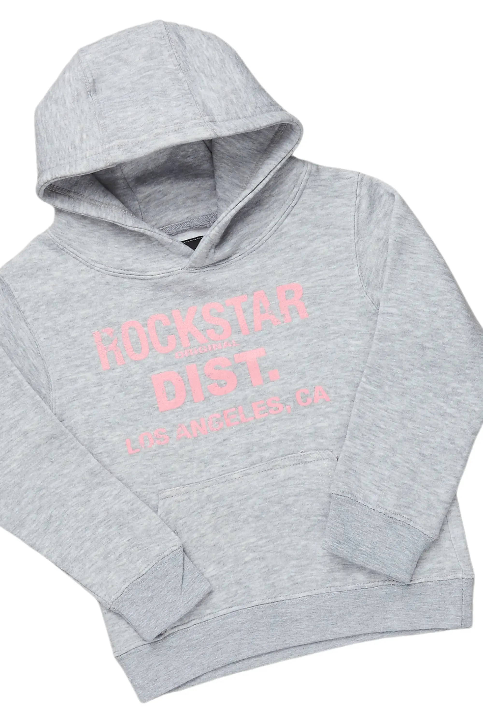 Girls Janny Grey/Blue Hoodie/Stacked Flare Jean Set sold by Rockstar Original product image thumbnail 2