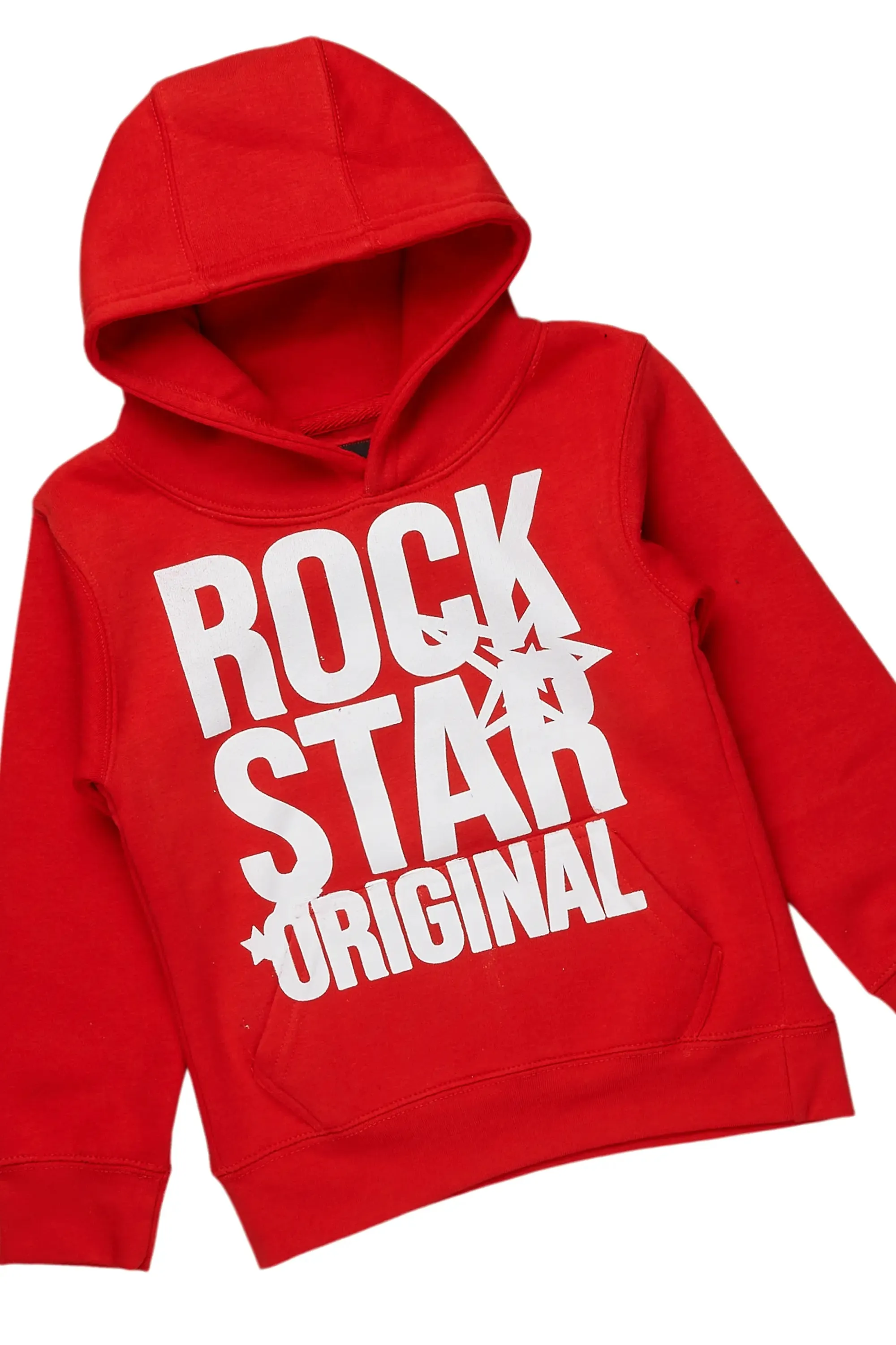 Girls Melanie Red/Blue Hoodie/Stacked Flare Jean Set sold by Rockstar Original product image thumbnail 2