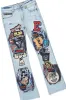 Boys Kait Blue/Grey T-Shirt/Stacked Flare Jean Set sold by Rockstar Original