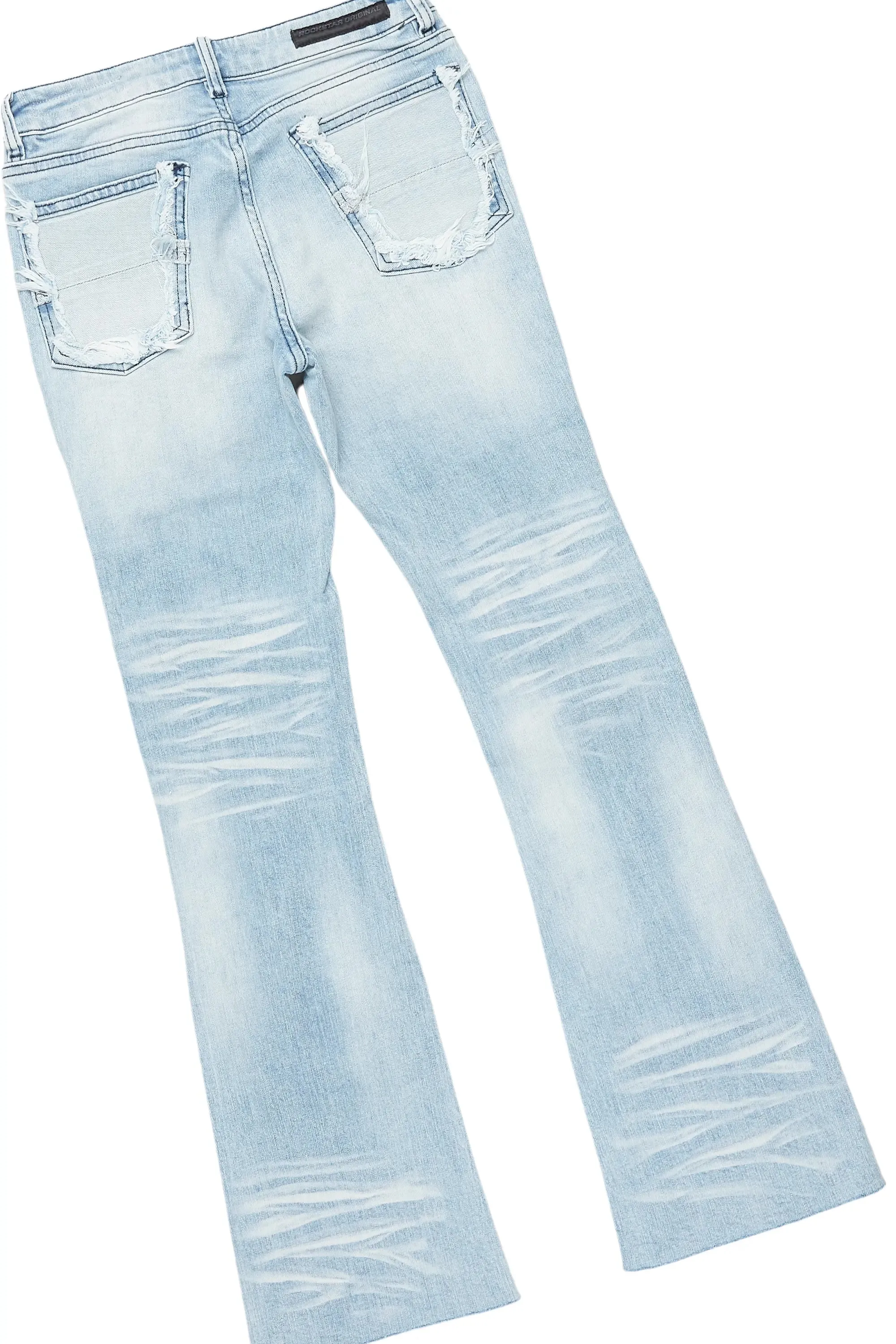 Boys Beno Royal Hoodie/Stacked Flare Jean Set sold by Rockstar Original product image thumbnail 4