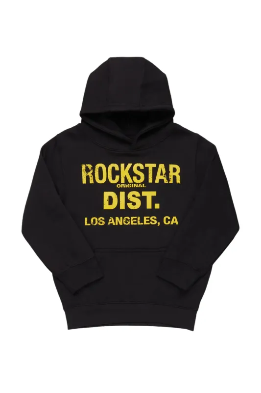 Boys Koen Black/Yellow Graphic Hoodie sold by Rockstar Original