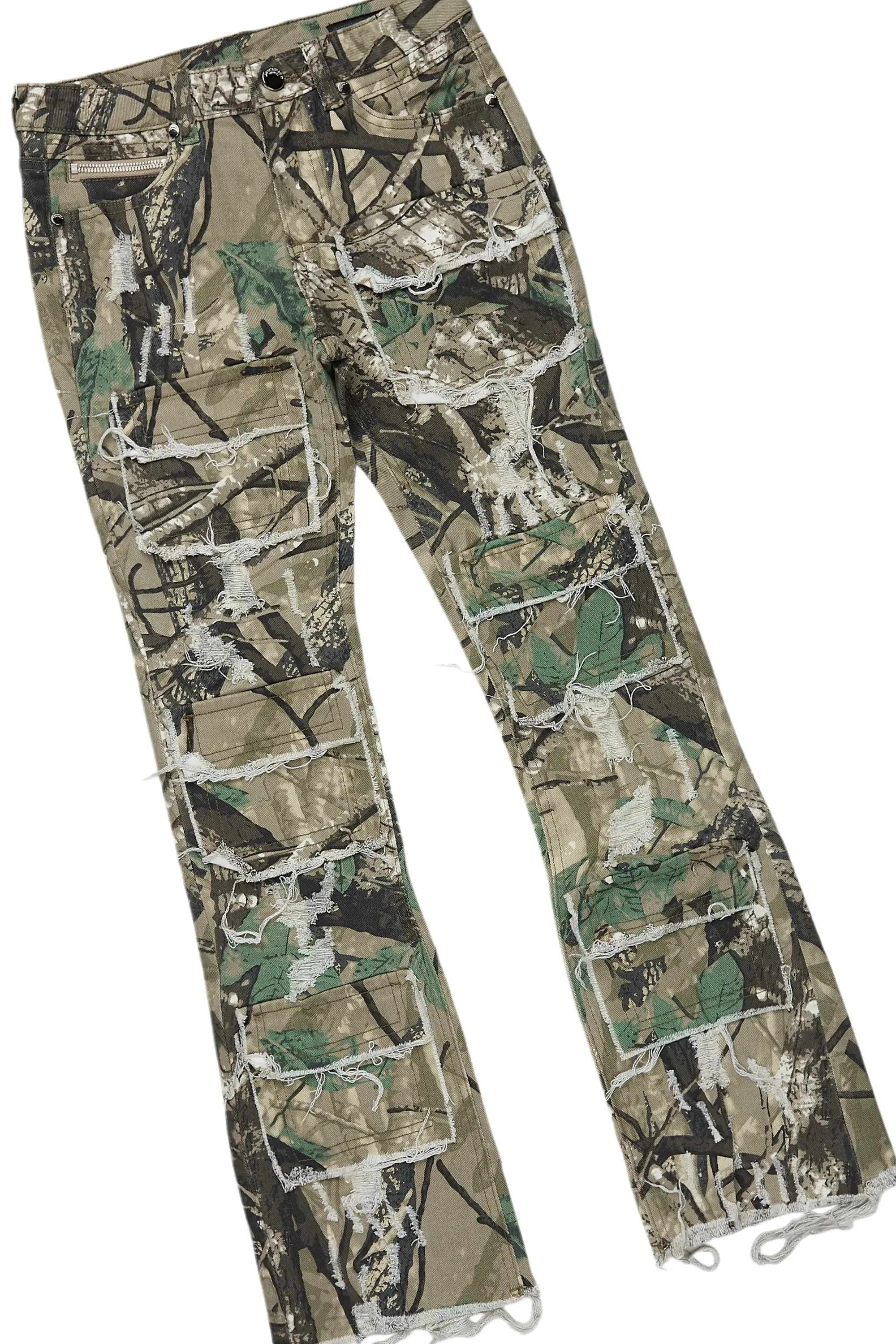 Boys Koen Black/Camo Hoodie/Stacked Flare Jean Set sold by Rockstar Original product image thumbnail 3