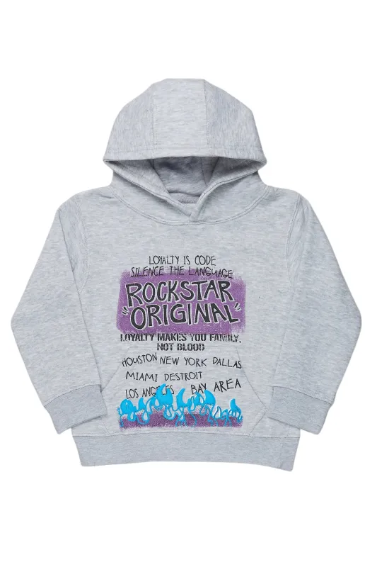 Girls Bena Grey Graphic Hoodie sold by Rockstar Original