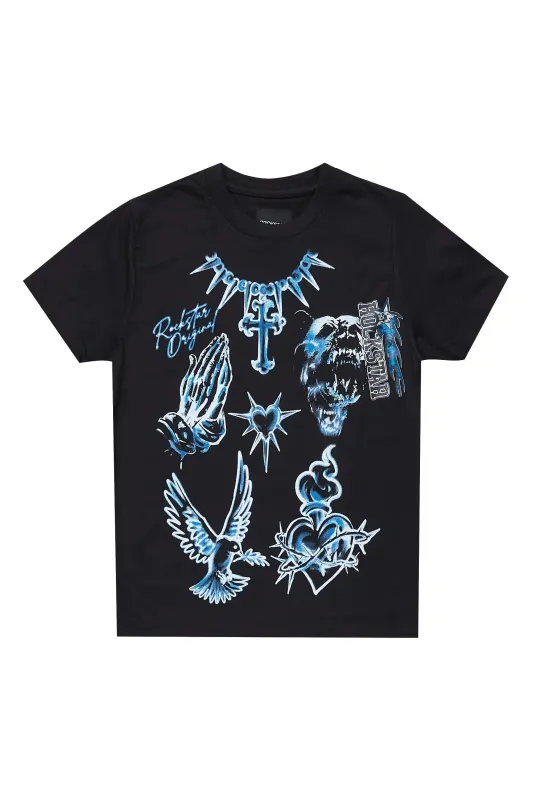 Boys Valar Black Graphic T-Shirt sold by Rockstar Original
