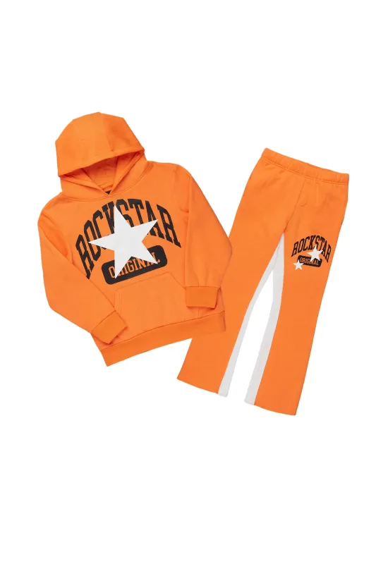 Girls Malla Orange Baggy Fit Pant Set sold by Rockstar Original