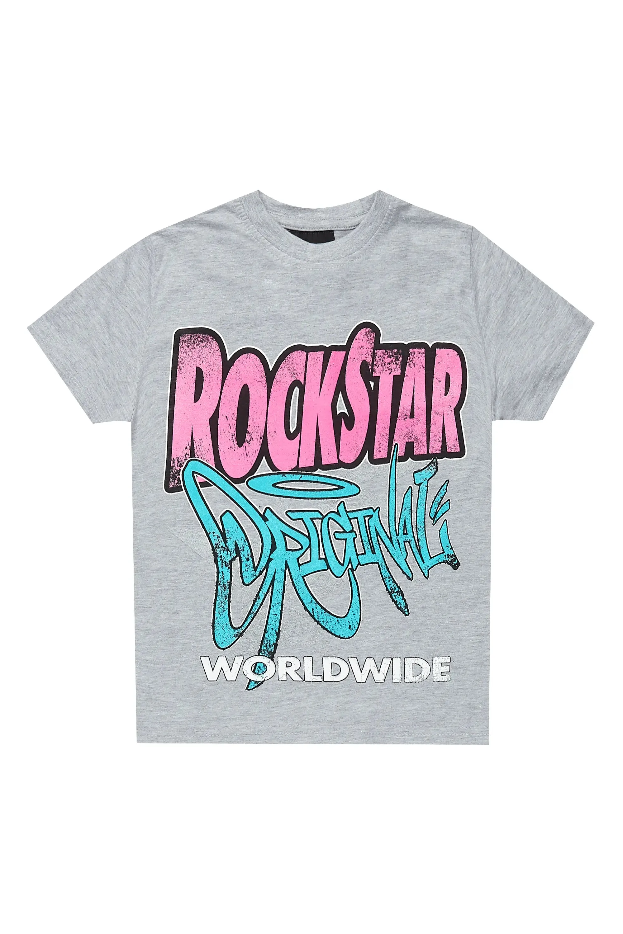 Girls Kaite Grey Graphic T-Shirt sold by Rockstar Original