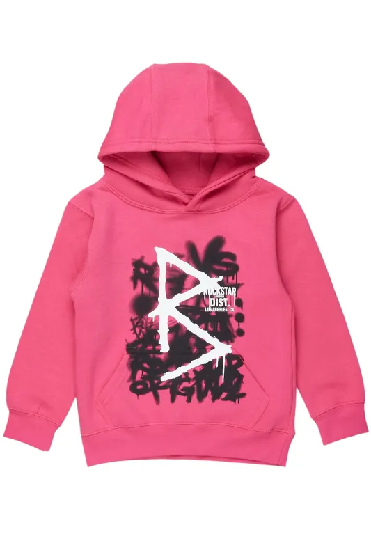 Girls Nahomy Fuchsia Graphic Hoodie sold by Rockstar Original
