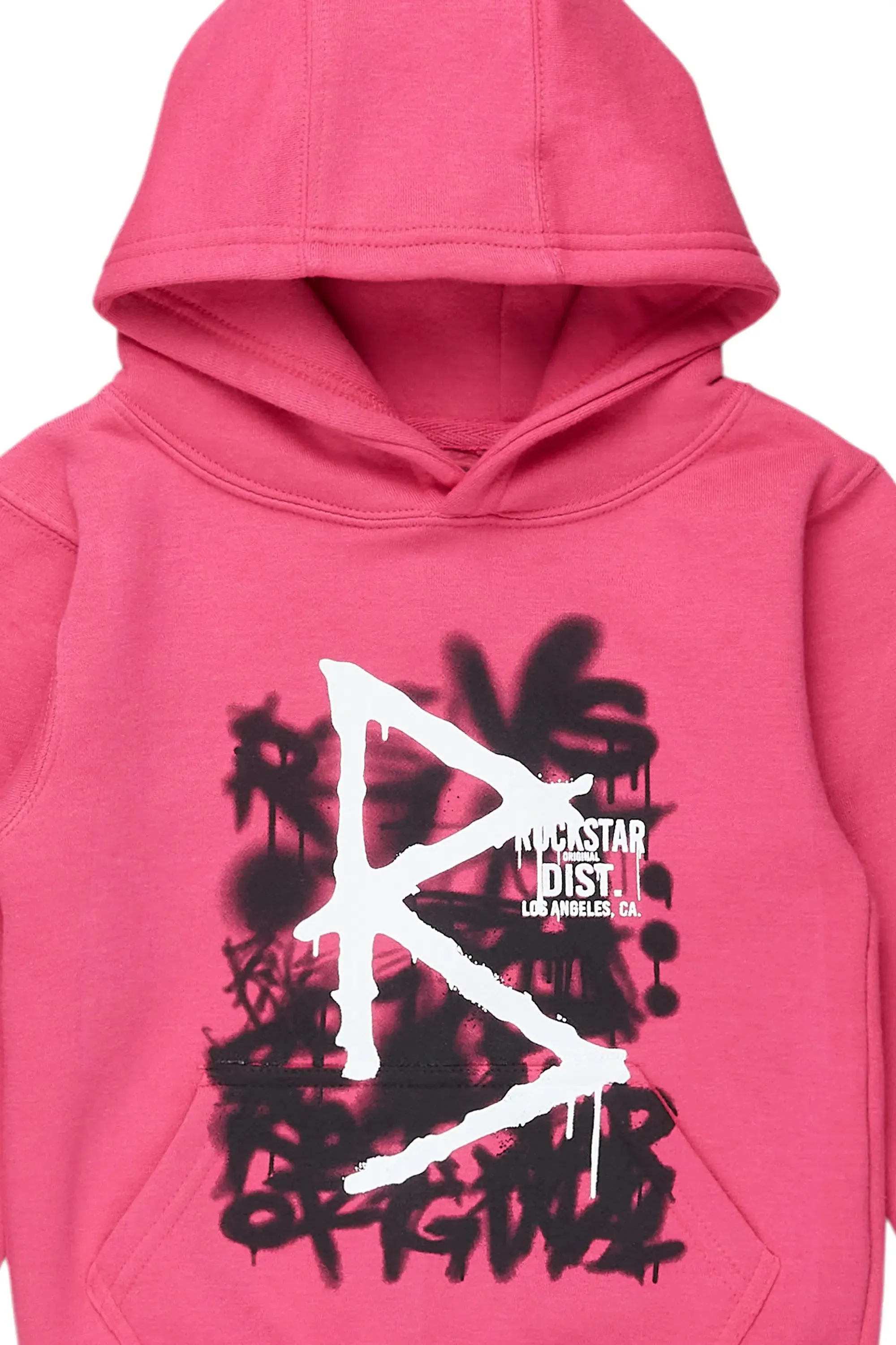 Girls Nahomy Fuchsia Graphic Hoodie sold by Rockstar Original product image thumbnail 2