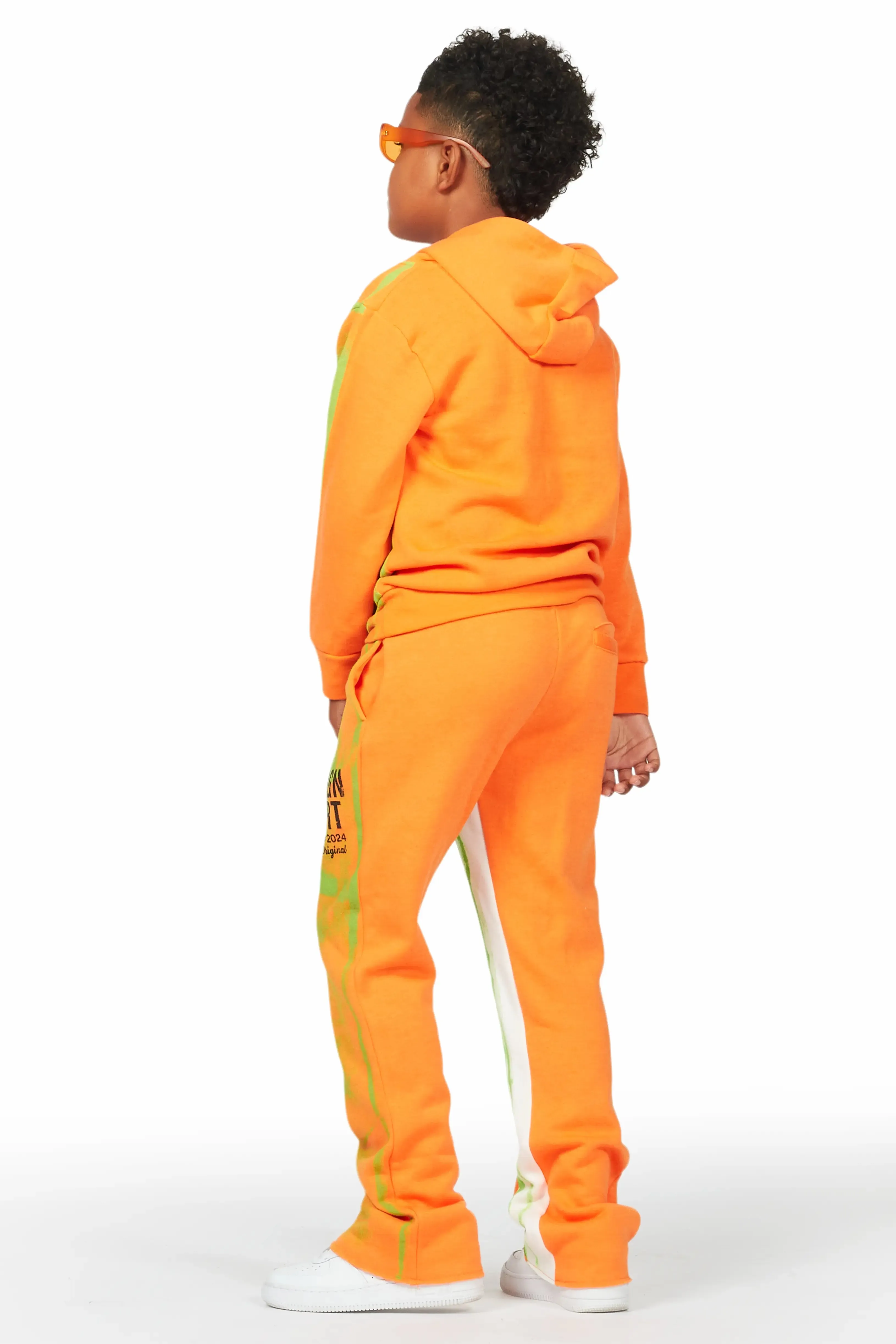 Boys Rue Orange Baggy Fit Pant Set sold by Rockstar Original product image thumbnail 4