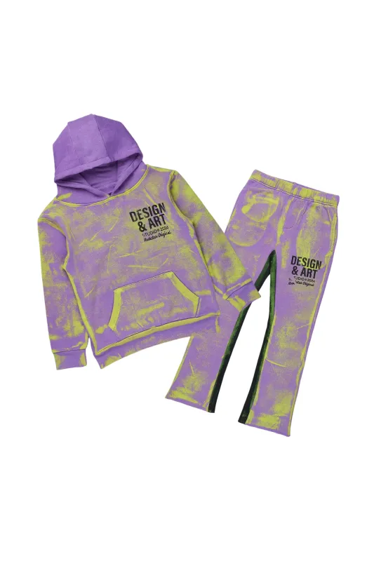 Boys Rue Purple Baggy Fit Pant Set sold by Rockstar Original