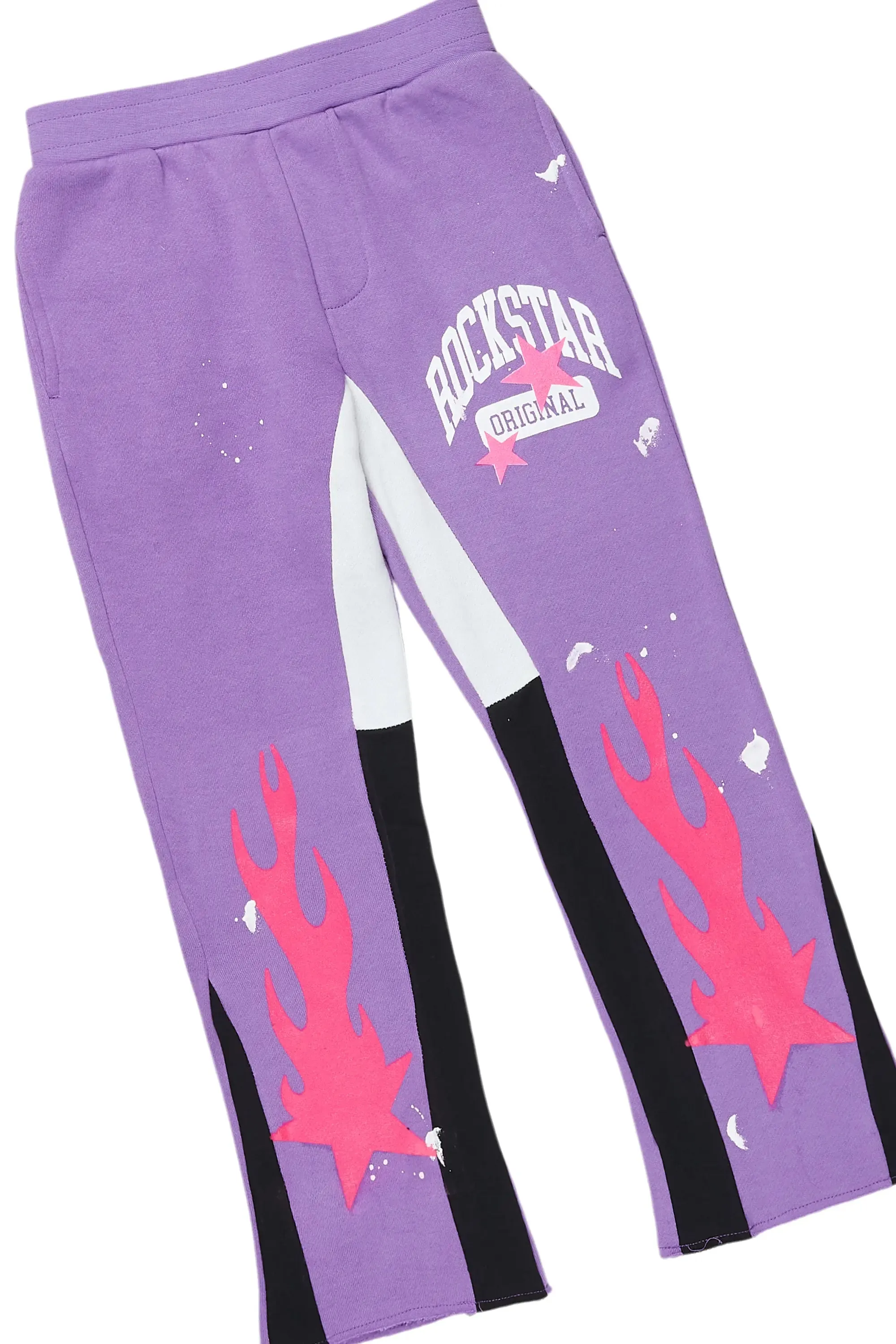 Girls Mylie Purple Baggy Fit Pant Set sold by Rockstar Original product image thumbnail 3