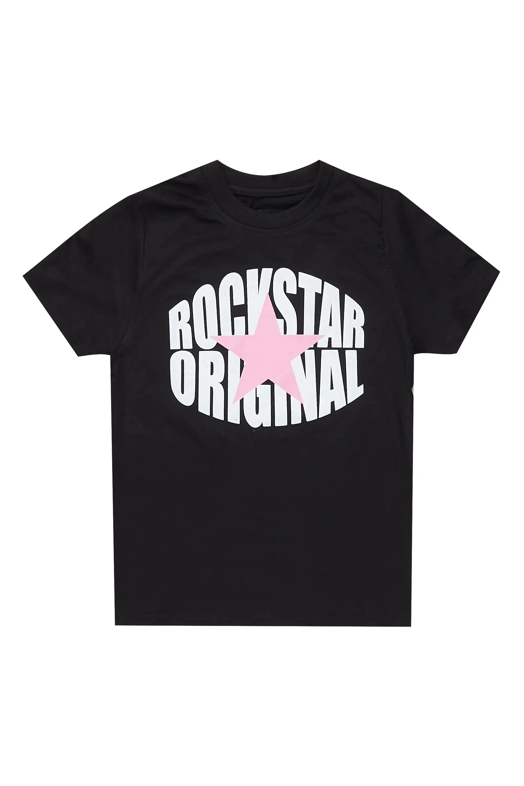 Girls Mia Black Graphic T-Shirt sold by Rockstar Original