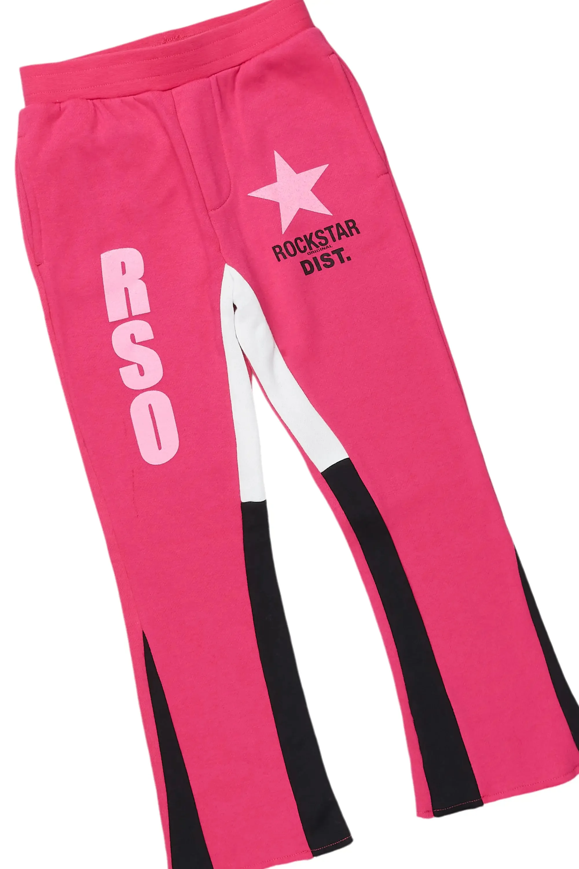Girls Mia Fuchsia Stacked Pant Set sold by Rockstar Original product image thumbnail 3