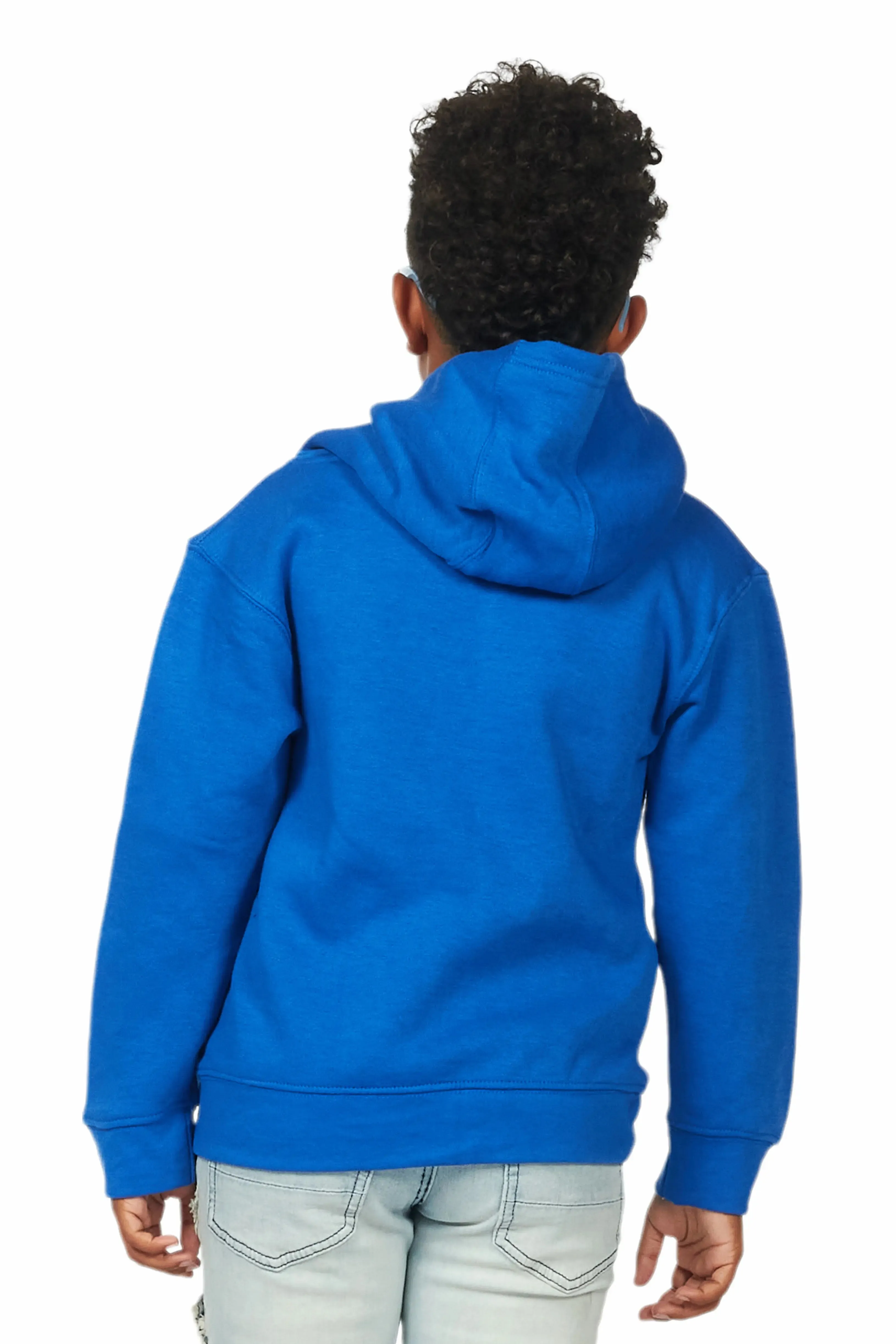 Boys Ezra Royal Graphic Hoodie sold by Rockstar Original product image thumbnail 4
