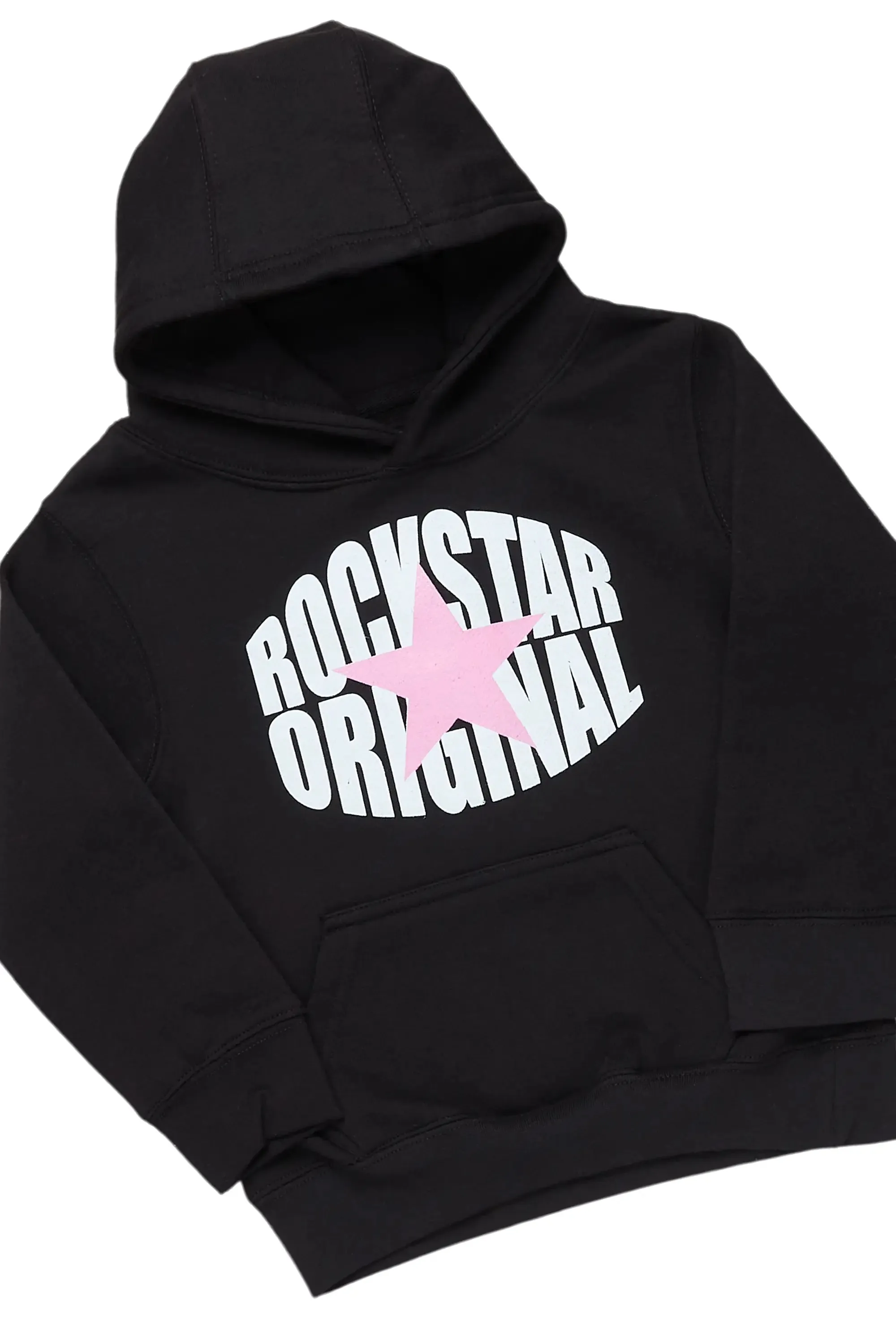 Girls Mia Black Tree Camo Hoodie/Stacked Flare Jean Set sold by Rockstar Original product image thumbnail 2
