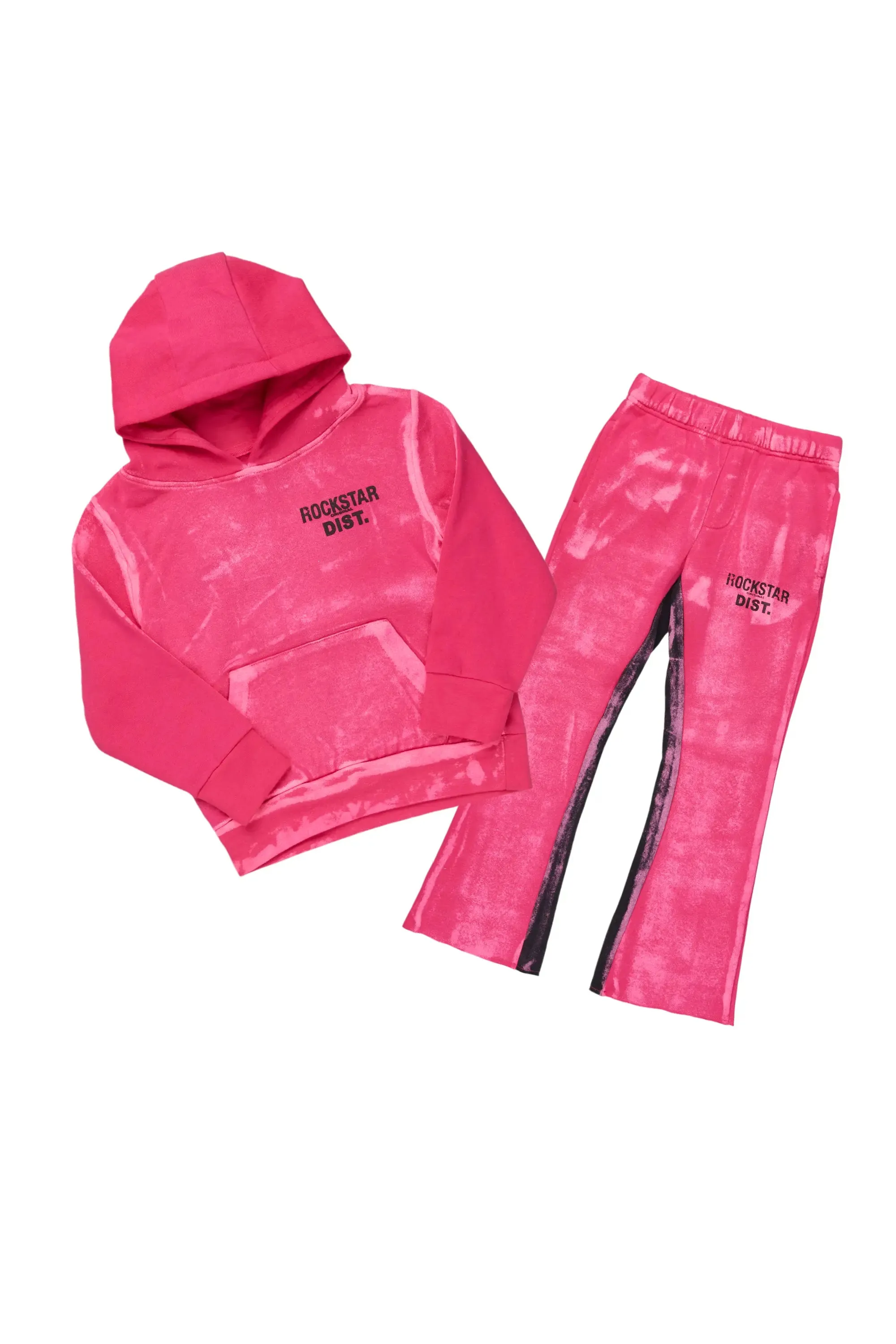 Girls Kenia Fuchsia Baggy Fit Pant Set sold by Rockstar Original
