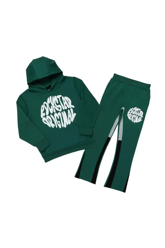 Girls Rayna Green Stacked Pant Set sold by Rockstar Original