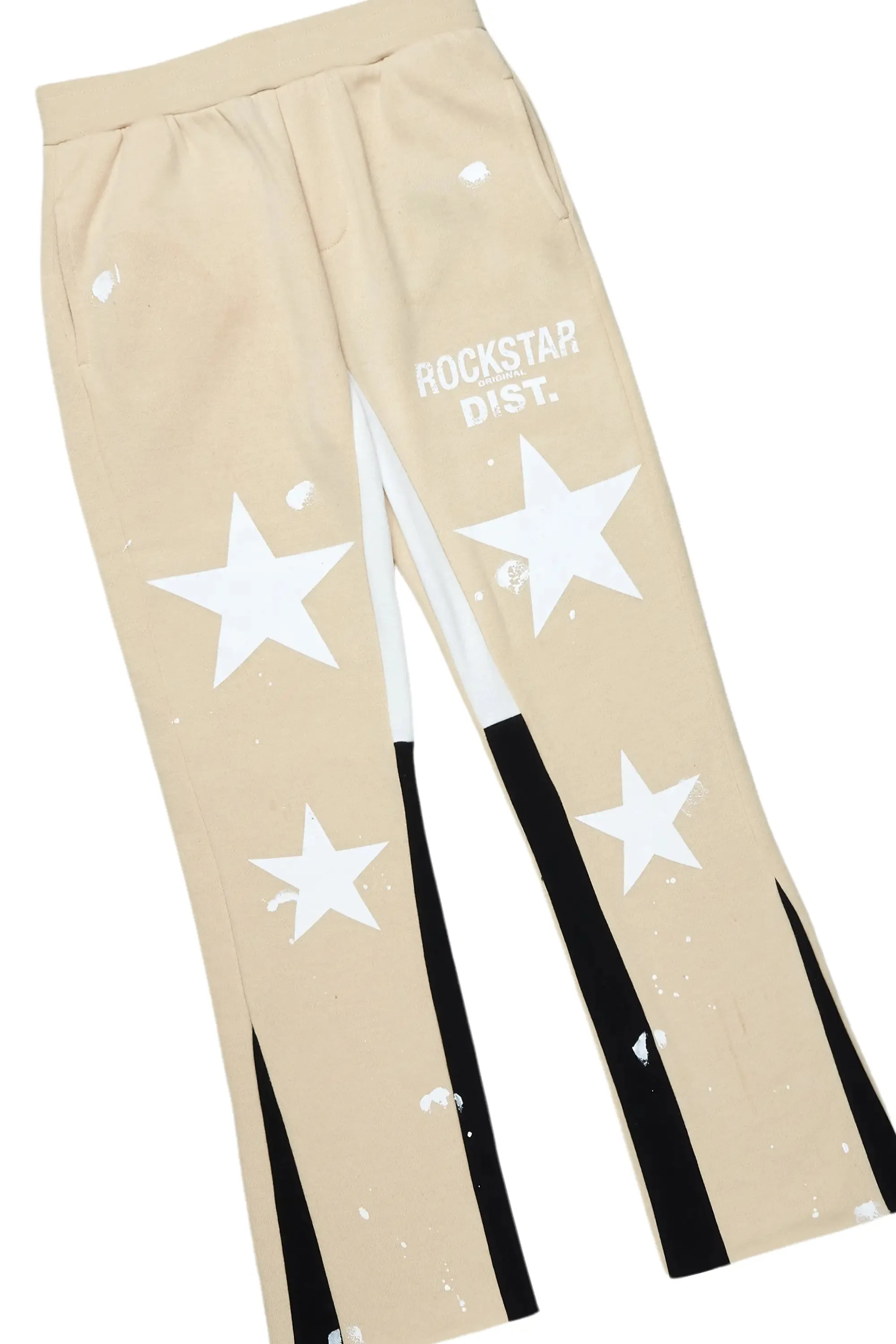 Boys Bowie Beige Stacked Pant Set sold by Rockstar Original product image thumbnail 3