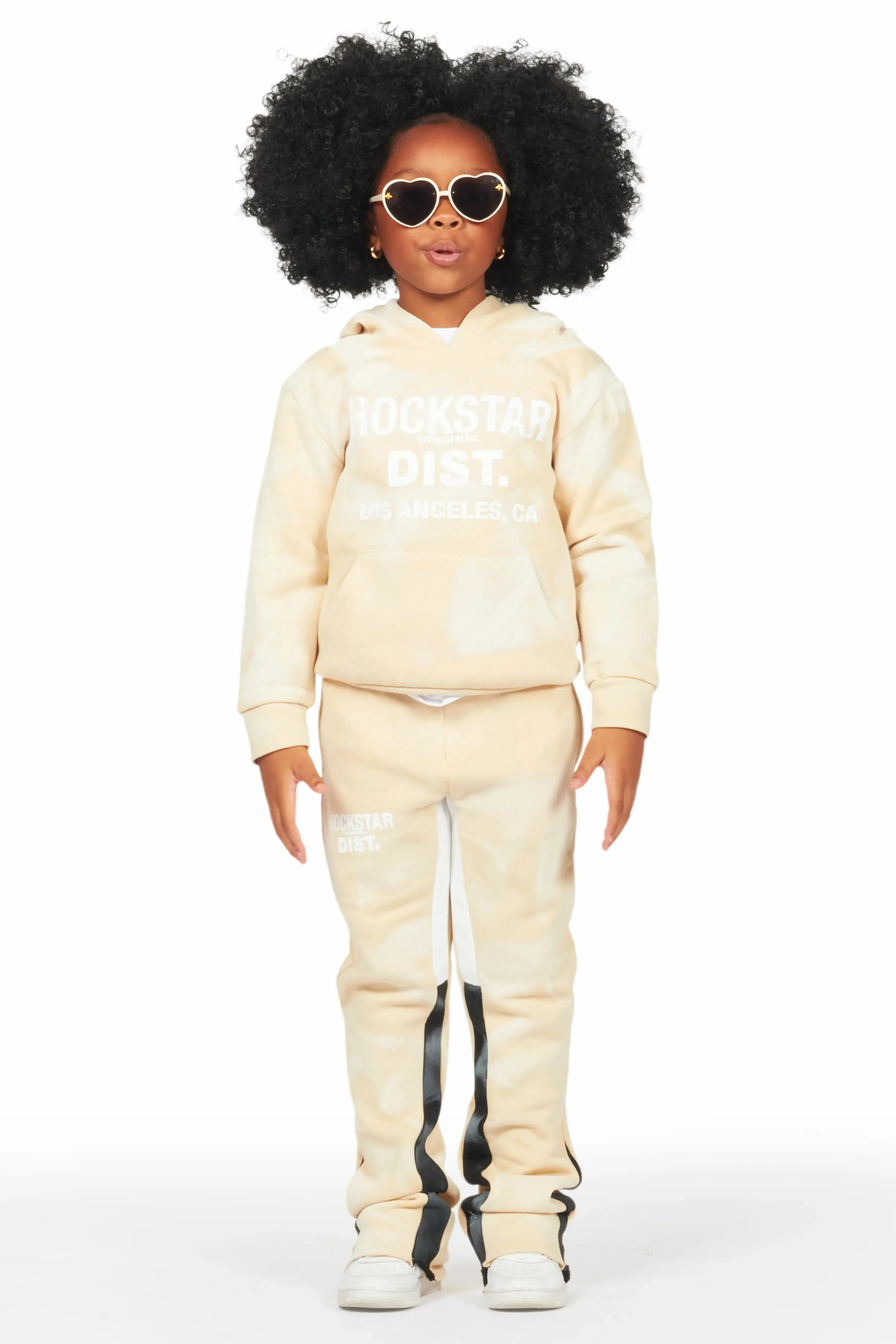 Girls Zenny Beige Stacked Pant Set sold by Rockstar Original product image thumbnail 2