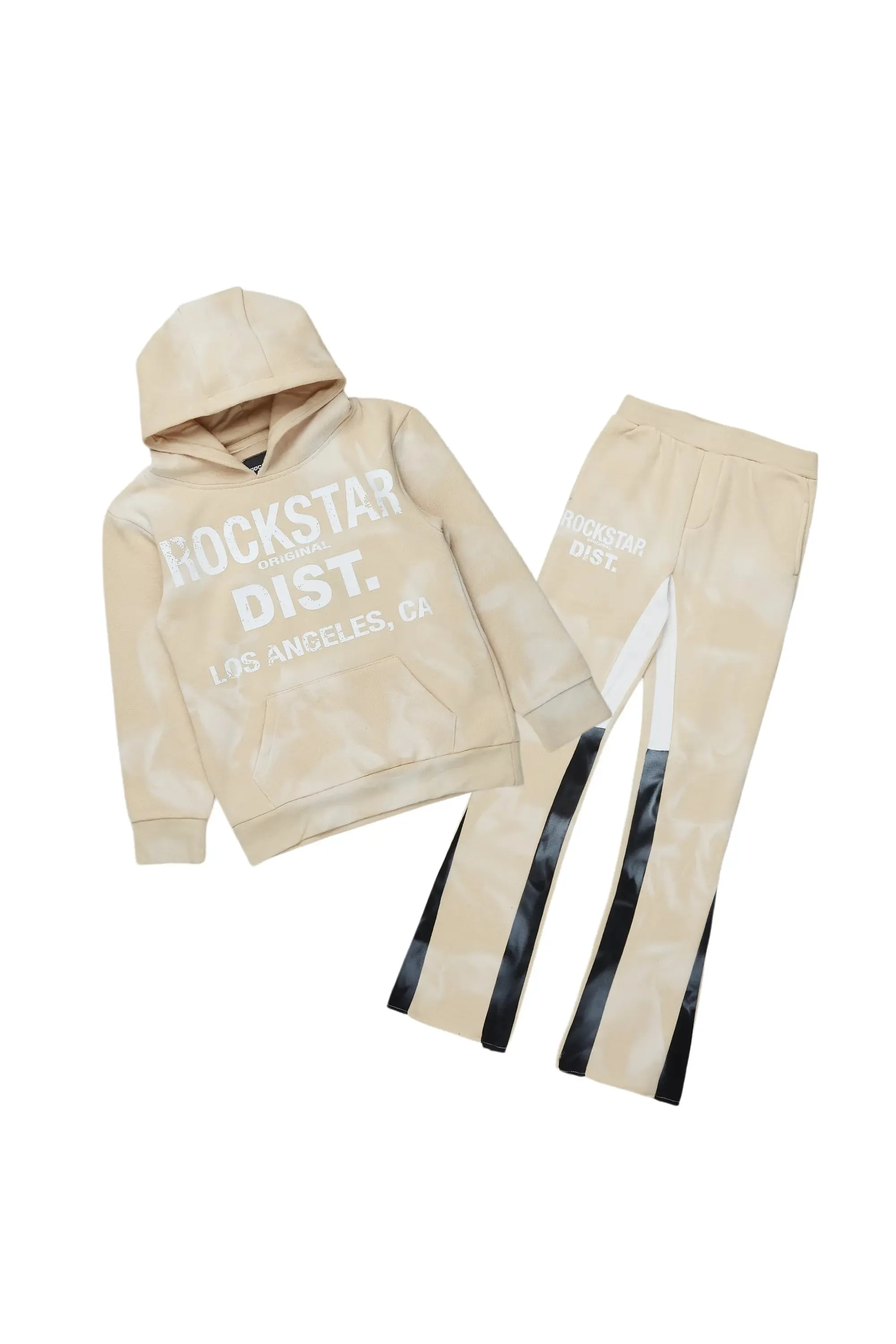 Girls Zenny Beige Stacked Pant Set sold by Rockstar Original
