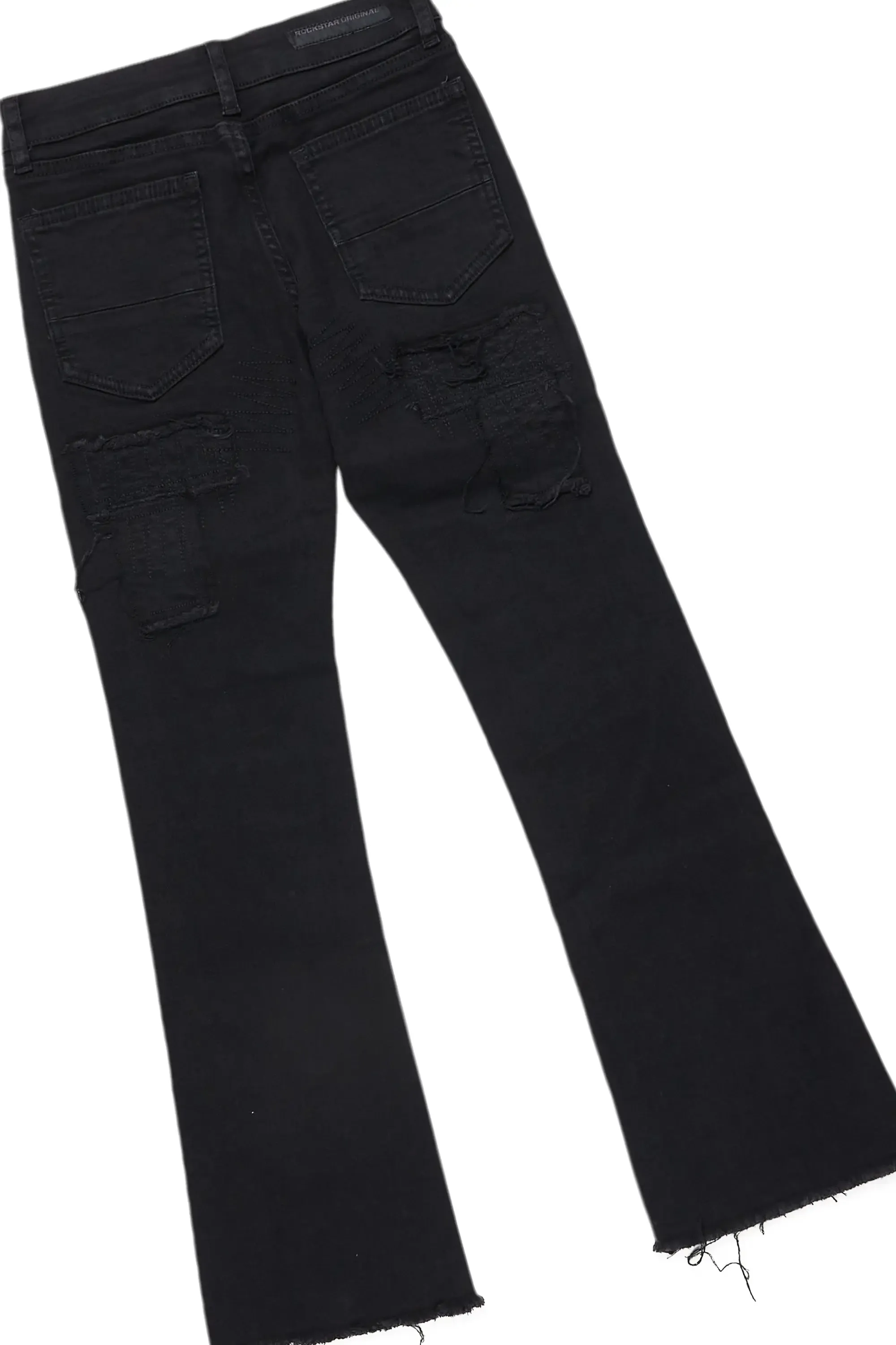 Boys Miro Black/Red Hoodie/Stacked Flare Jean Set sold by Rockstar Original product image thumbnail 4