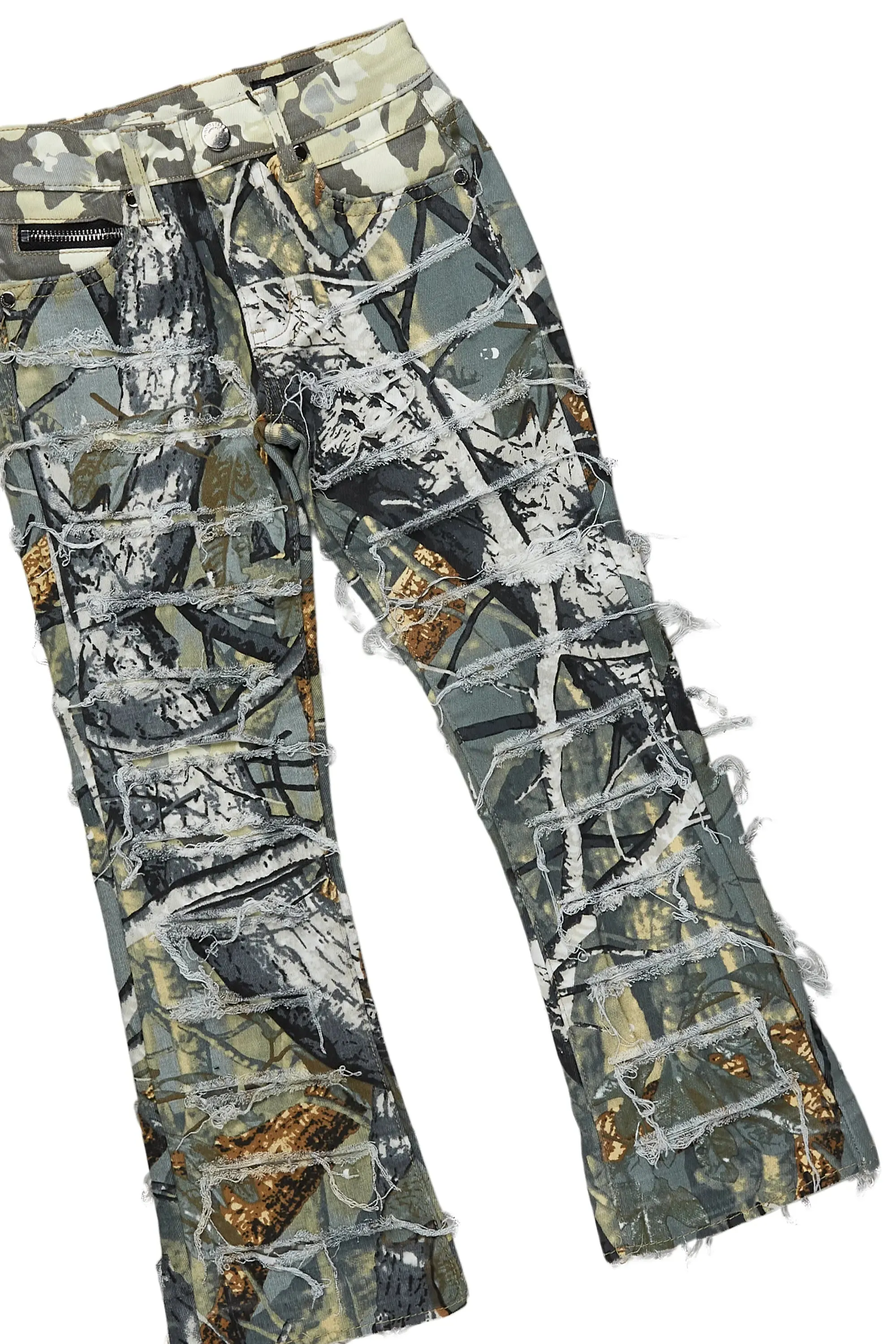 Boys Bridger Tree Camo Hoodie/Stacked Flare Jean Set sold by Rockstar Original product image thumbnail 3