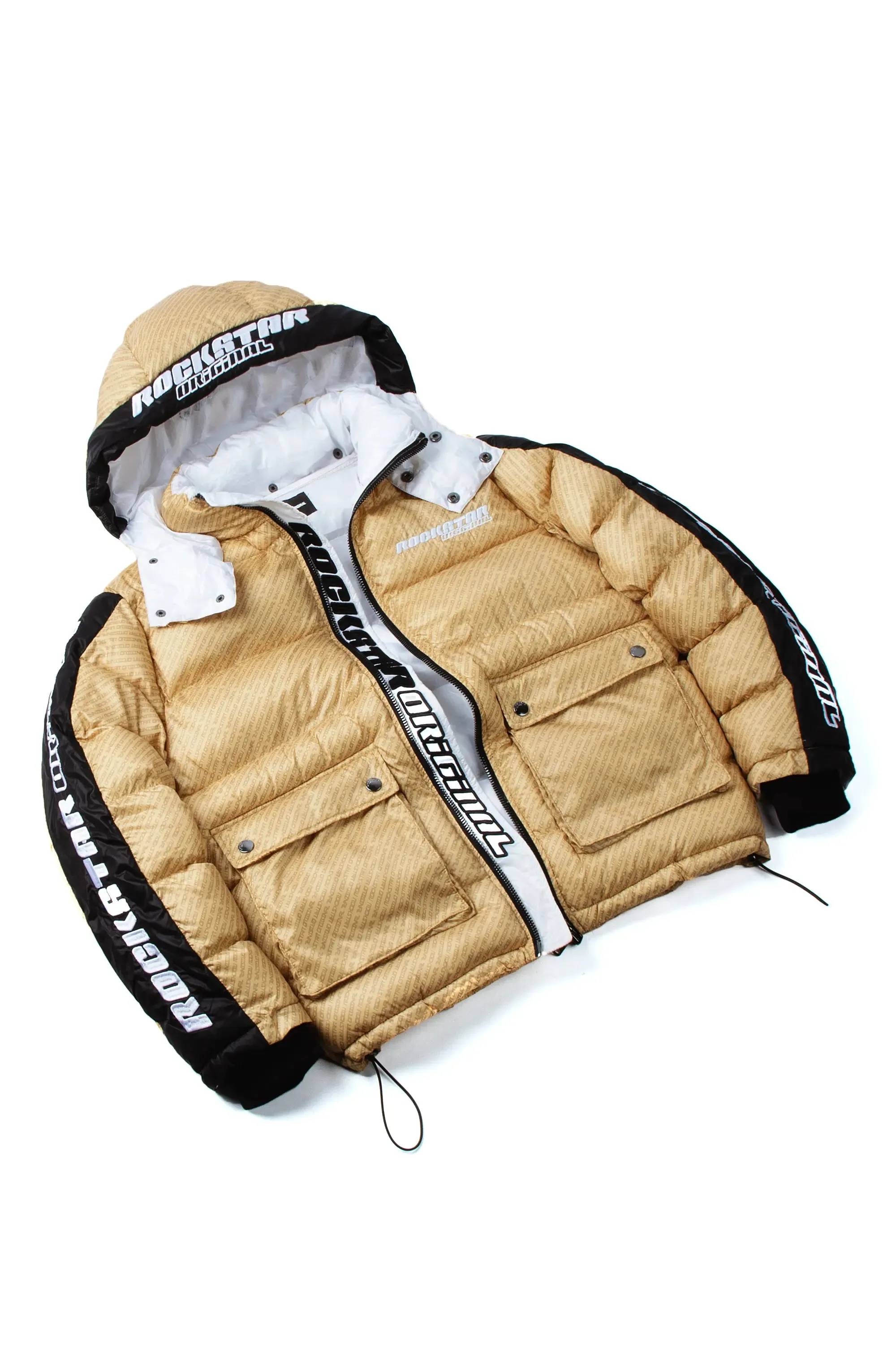 Bryson Puffer Jacket- Beige sold by Rockstar Original