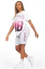 Shajara White/Heather Grey T-Shirt Short Set sold by Rockstar Original