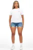 Nashiya White/Med Wash Denim Short Set sold by Rockstar Original