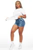 Nashiya White/Med Wash Denim Short Set sold by Rockstar Original