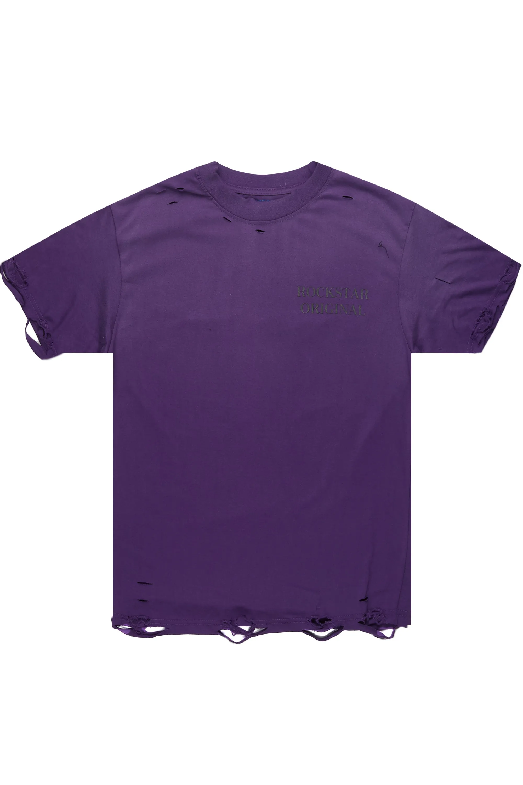 Drako Purple Oversized Graphic T-Shirt sold by Rockstar Original product image thumbnail 2