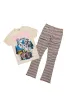 Kip Vintage Sand Graphic T-Shirt/Zierry Multi Tapestry Jean Bundle sold by Rockstar Original