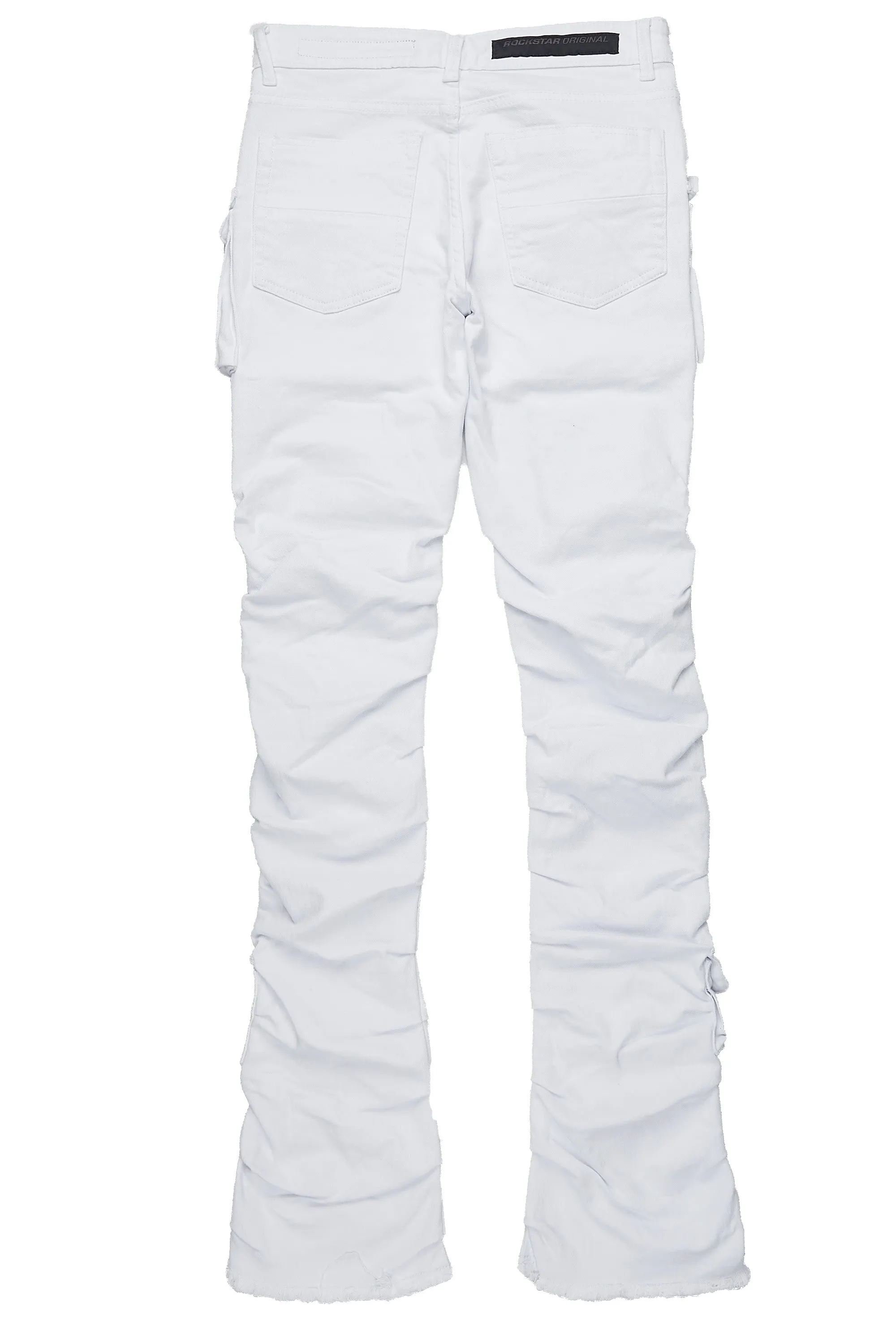 Gentry White Stacked Flare Jean sold by Rockstar Original product image thumbnail 3