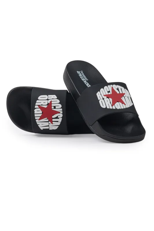Toya Black Slides sold by Rockstar Original
