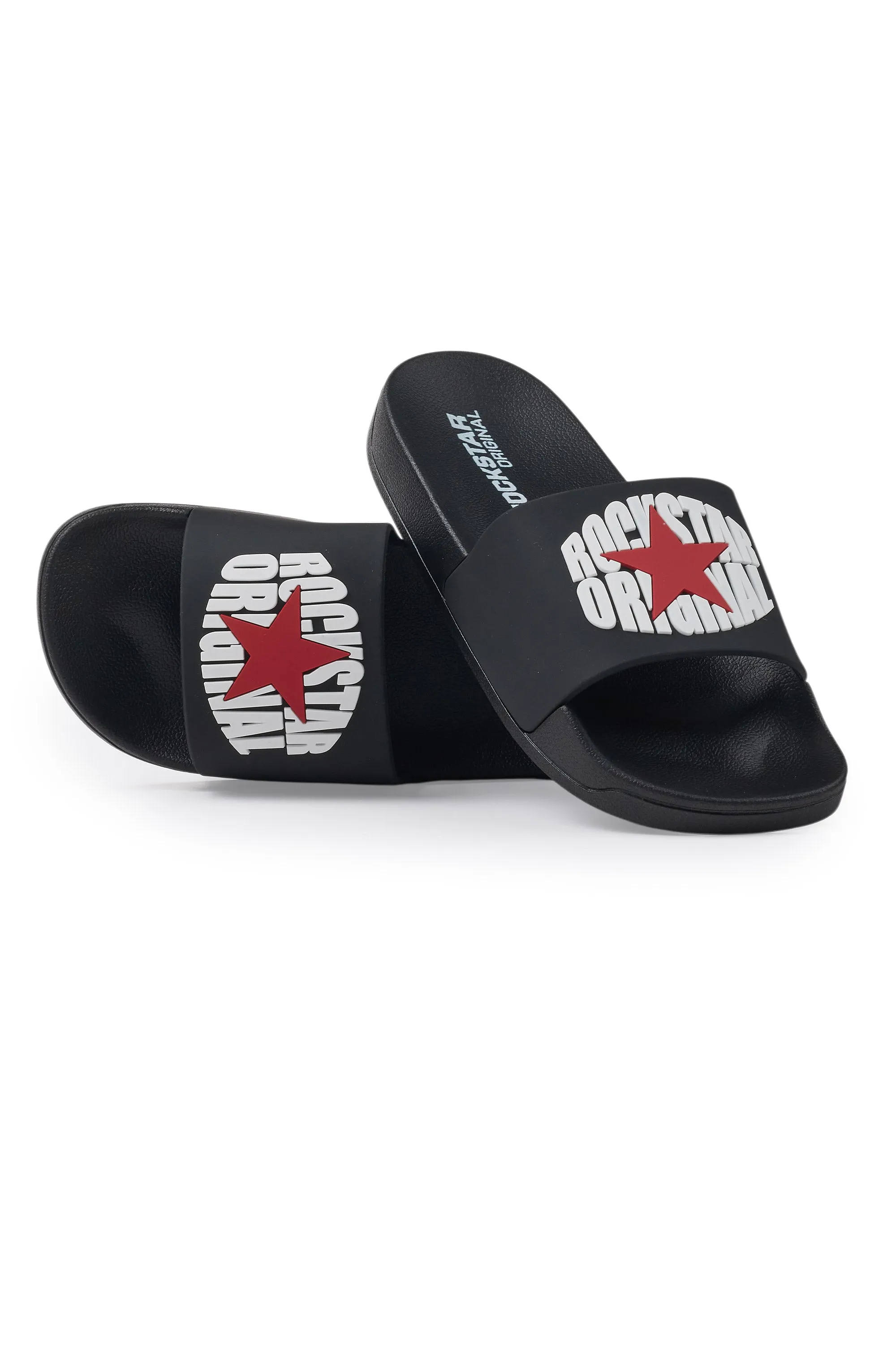 Toya Black Slides sold by Rockstar Original