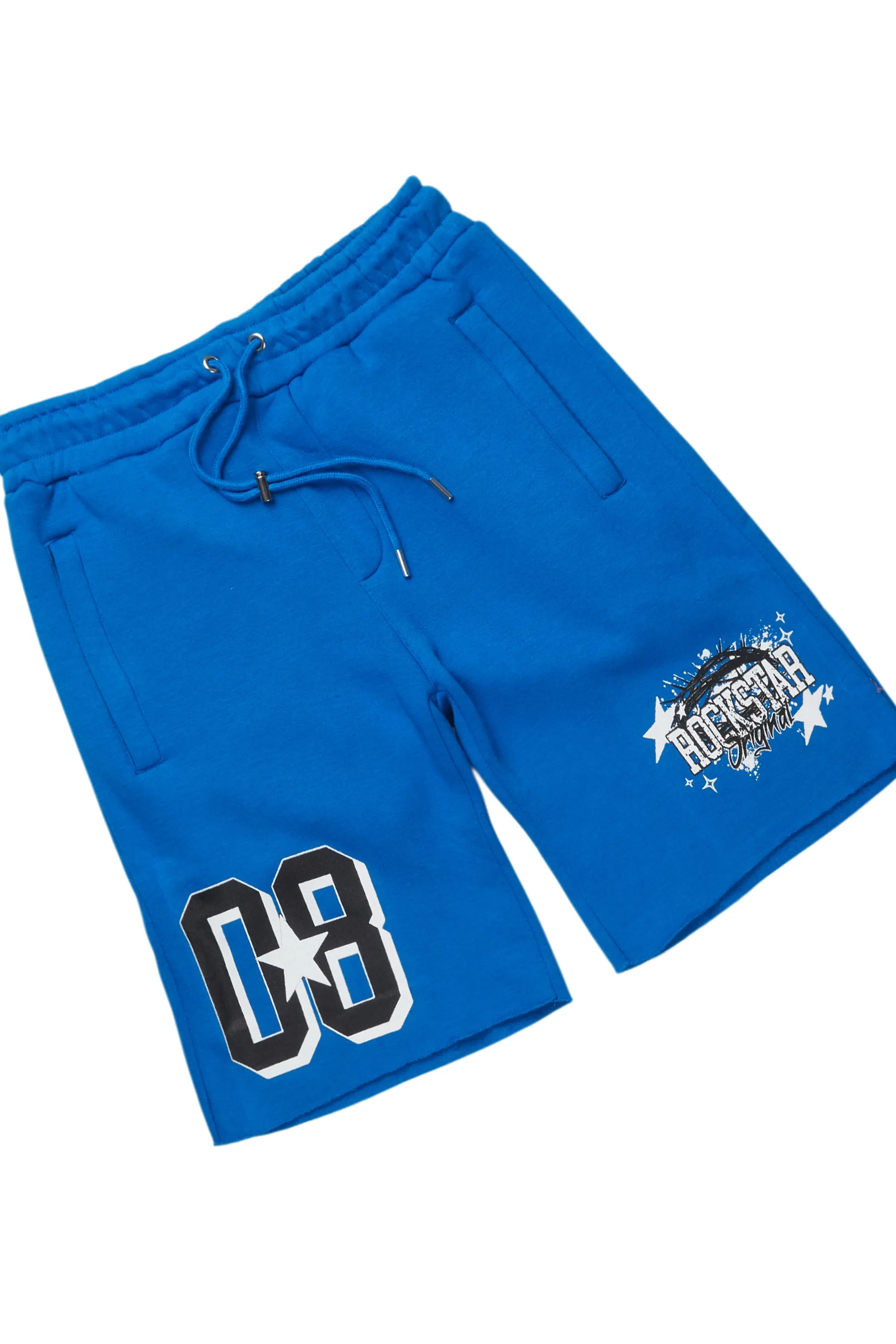Allstar Royal/Black T-Shirt/Raw Edge Short Set sold by Rockstar Original product image thumbnail 3