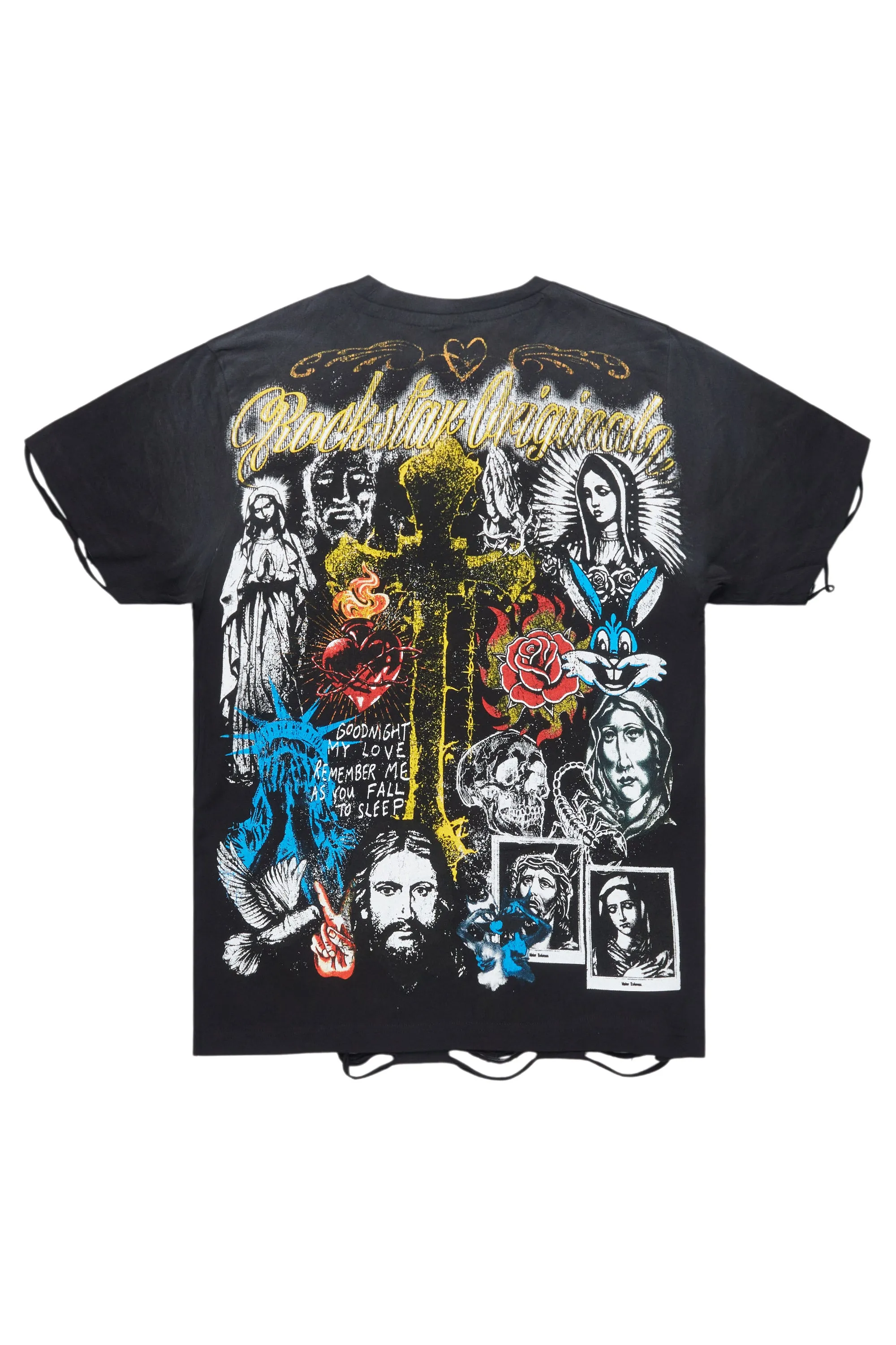 Axion Black Graphic T-Shirt sold by Rockstar Original product image thumbnail 3