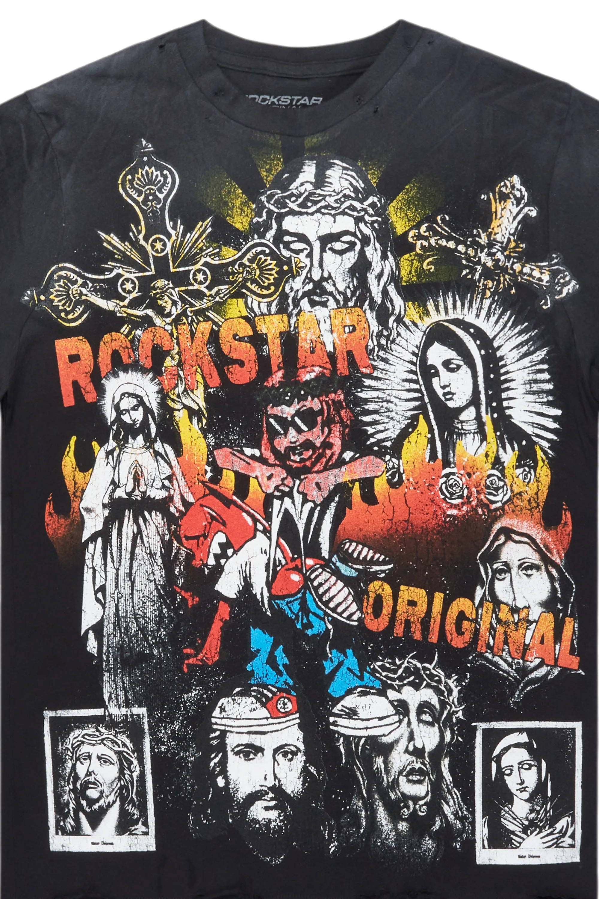 Axion Black Graphic T-Shirt sold by Rockstar Original product image thumbnail 2