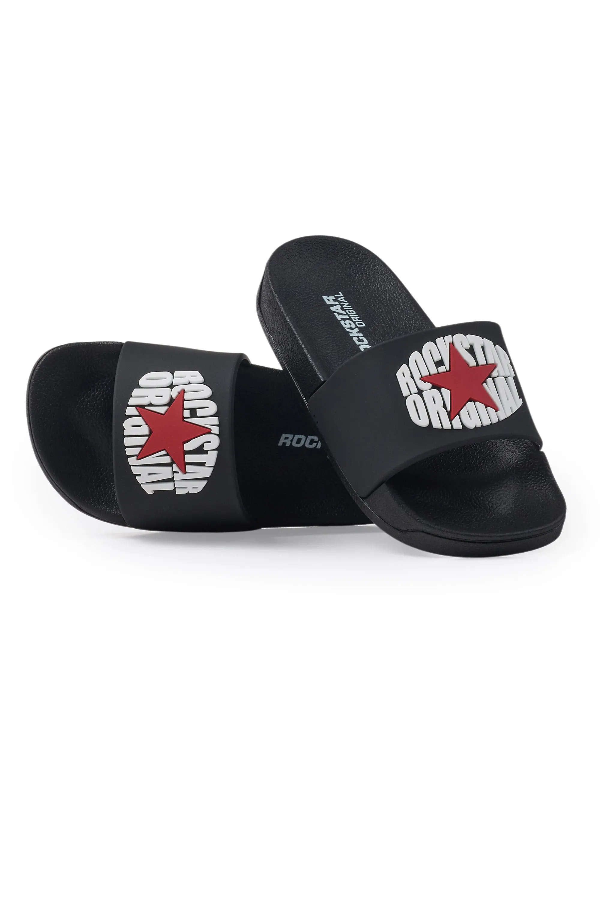 Boys State Black/White Slides sold by Rockstar Original